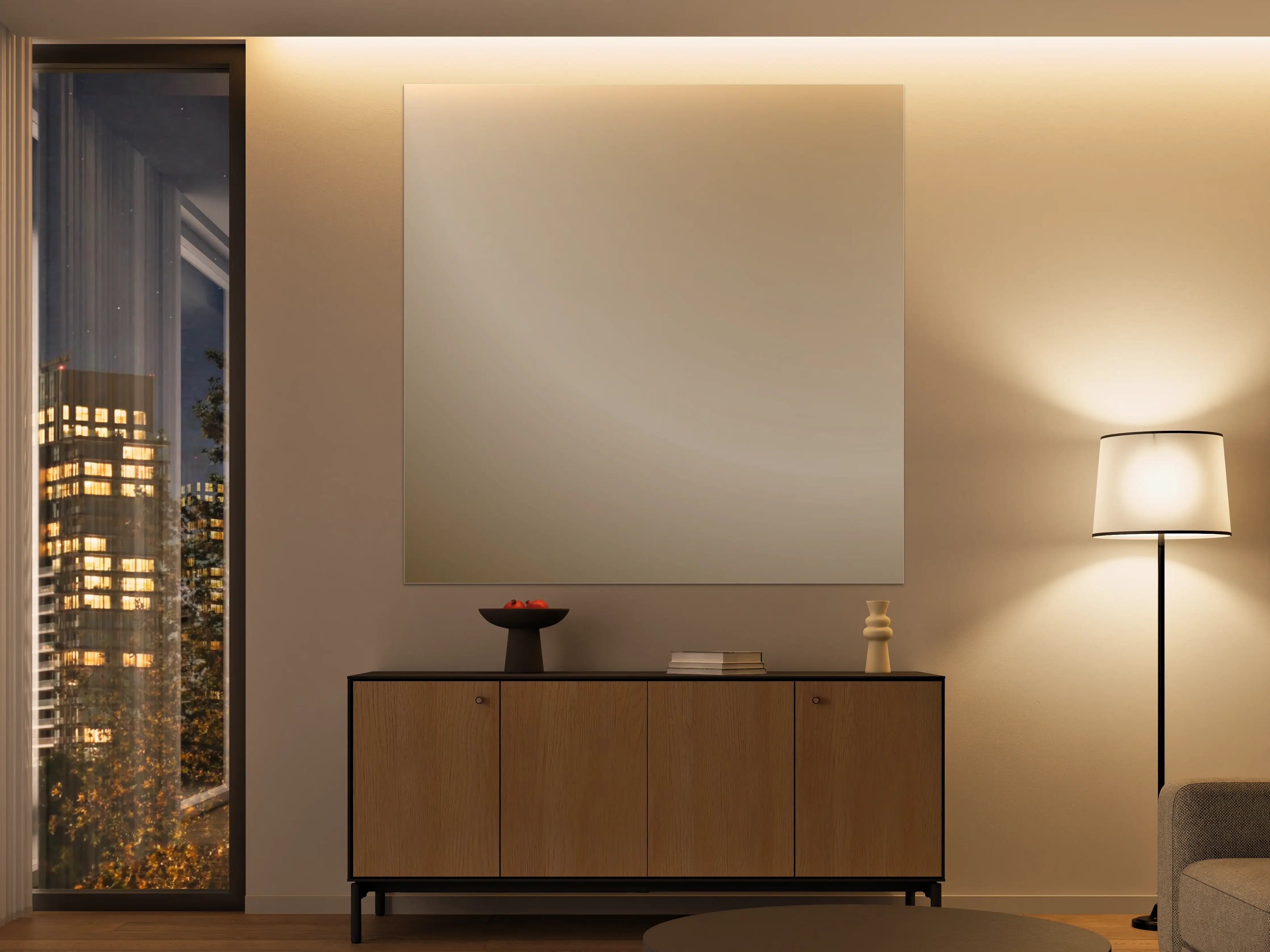 Große Wandbilder - Cremefarbener Gradient Hintergrund