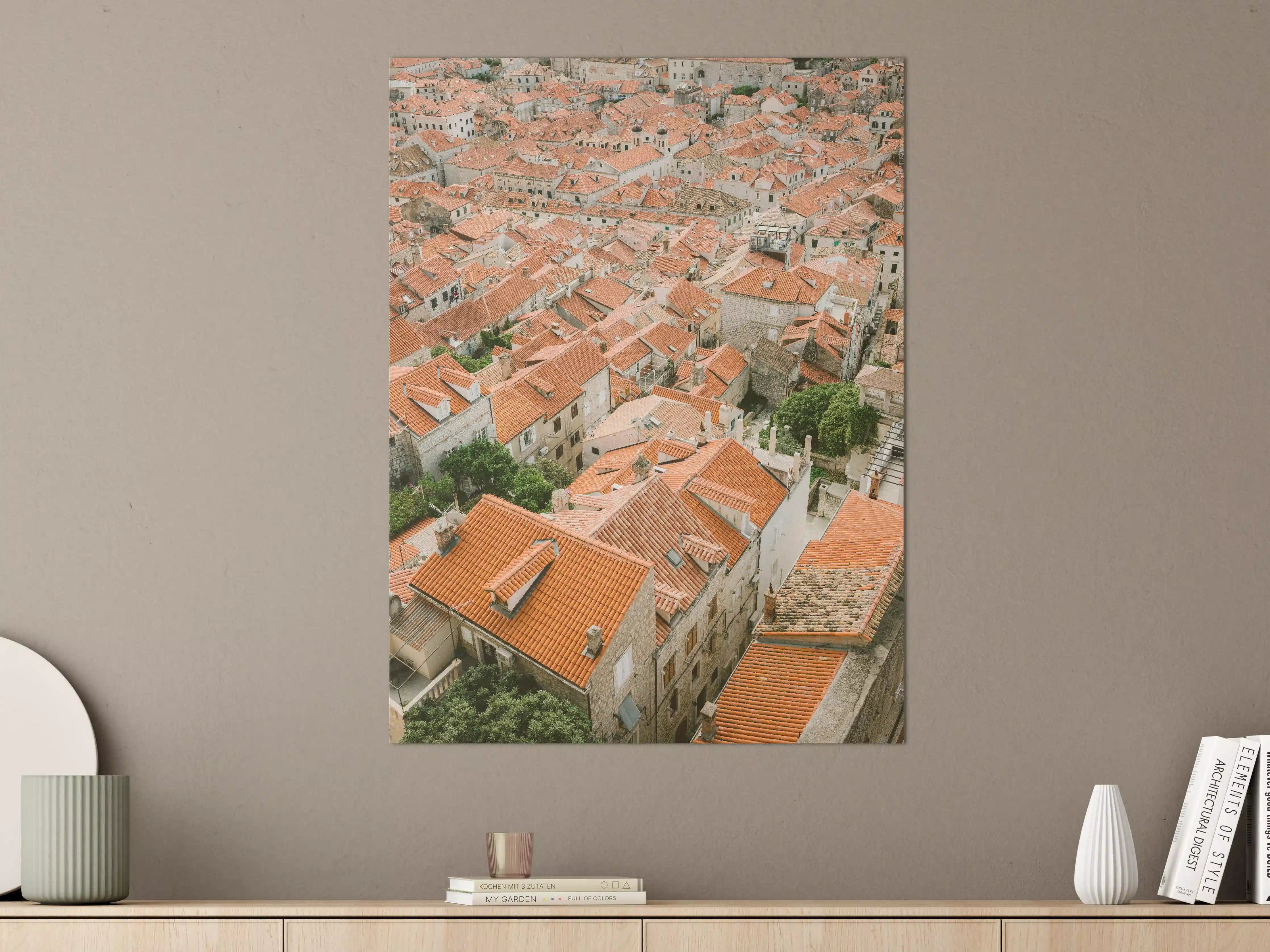 Große Wandbilder - Dächer von Dubrovnik, Kroatien