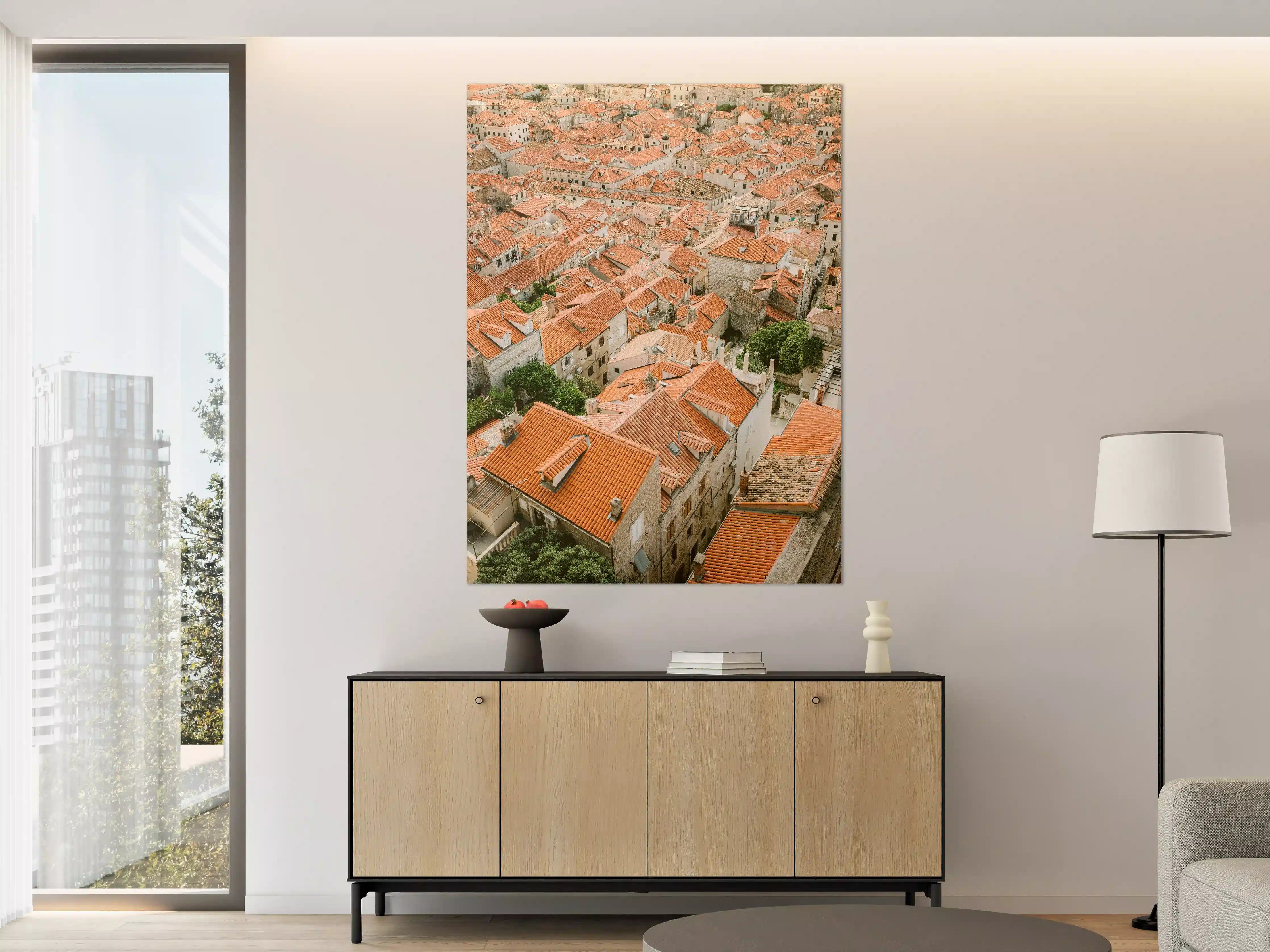Große Wandbilder - Dächer von Dubrovnik, Kroatien