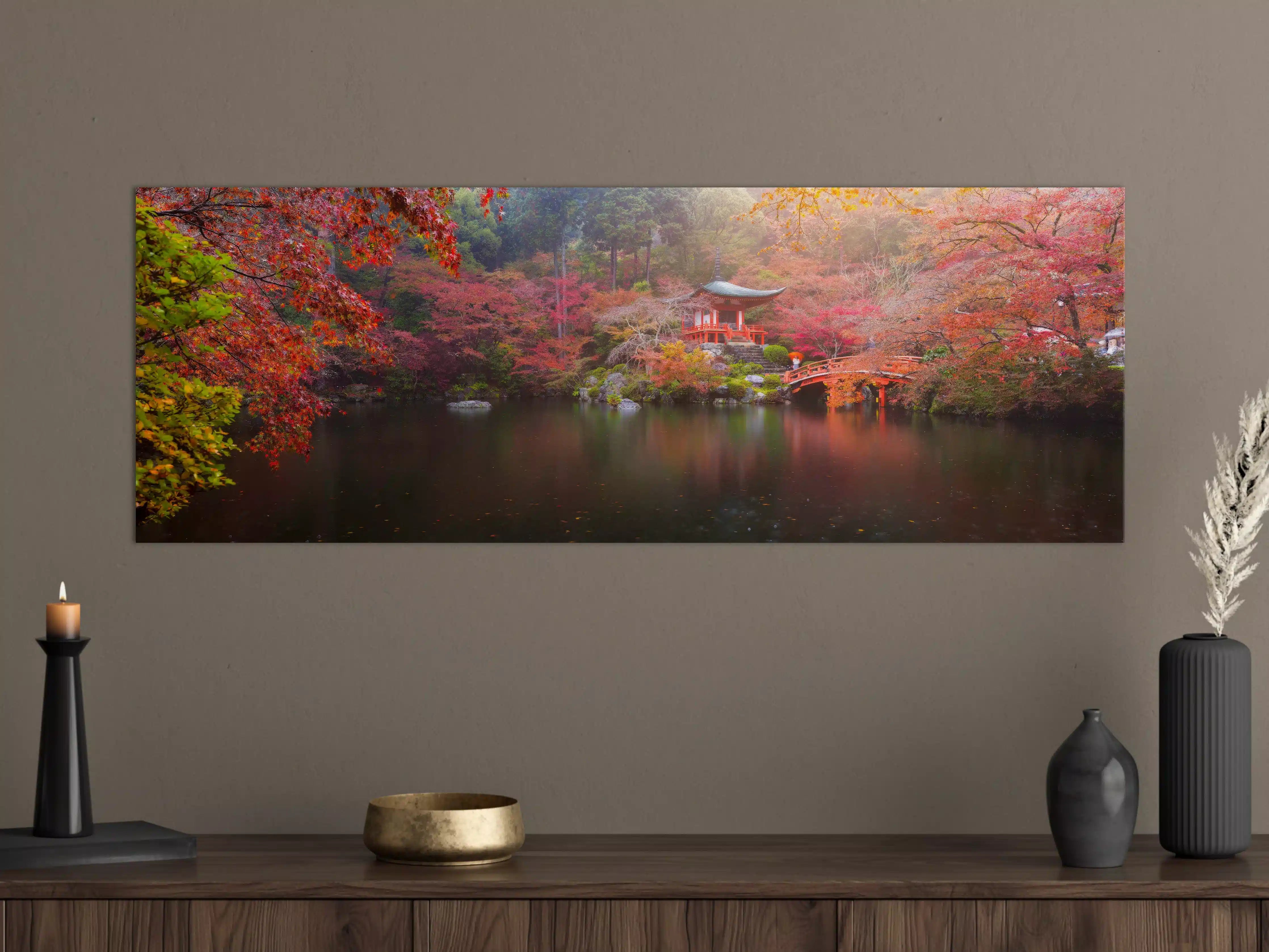 Große Wandbilder - Daigo-ji-Tempel im Herbst