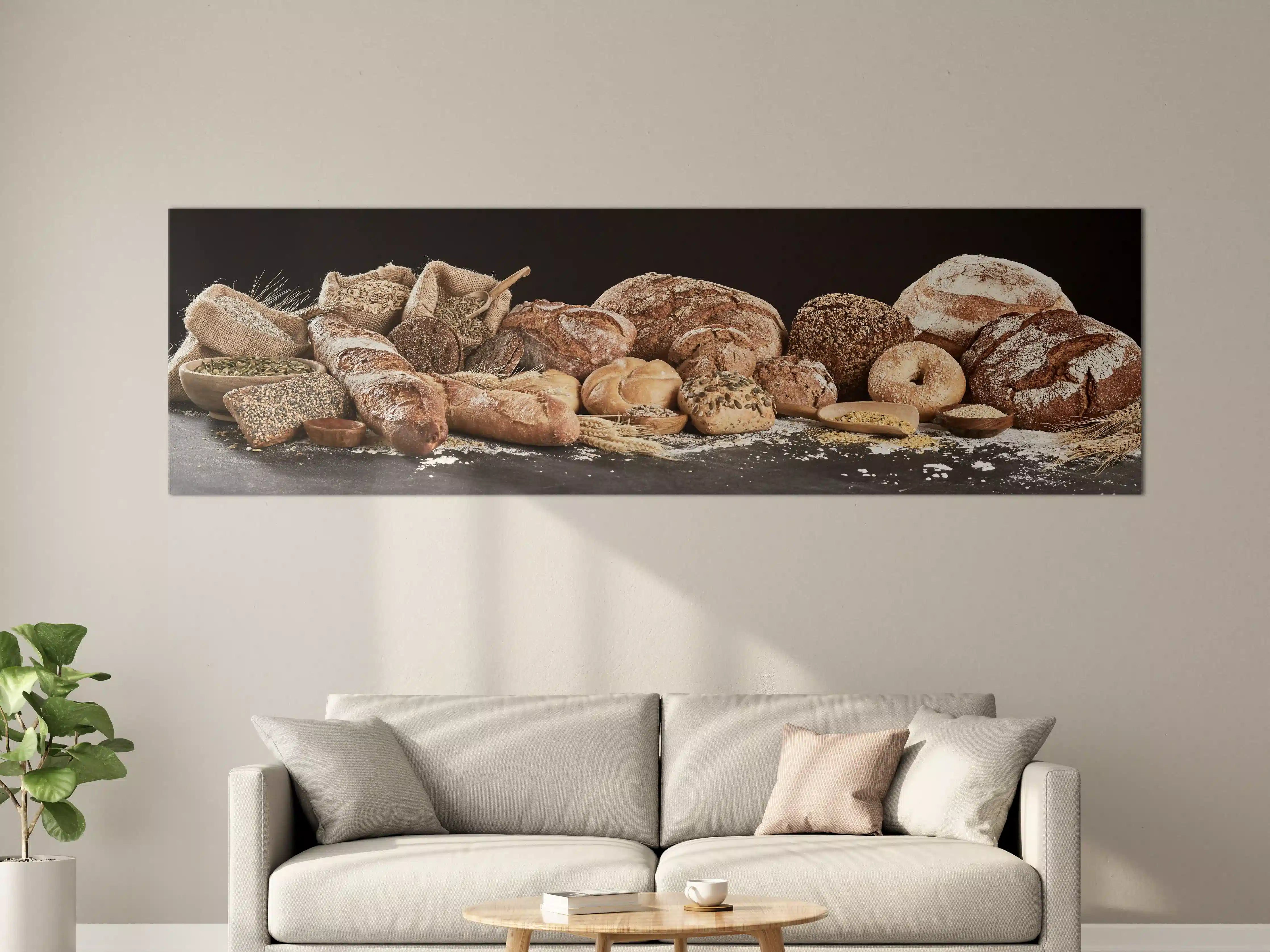 Große Wandbilder - Dekorative Stein- und Sand-Kombination