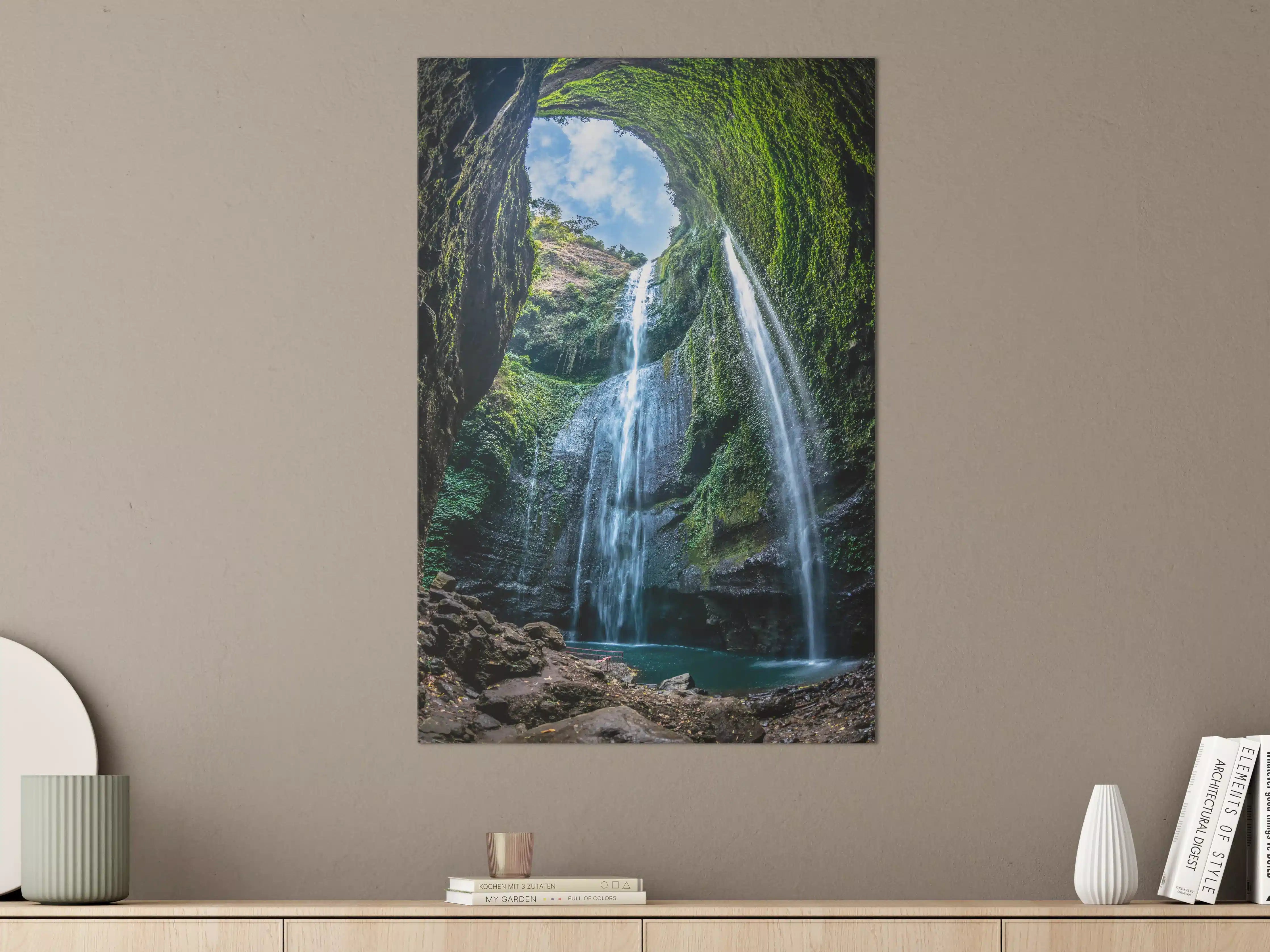 Große Wandbilder - Der Madakaripura-Wasserfall in Indonesien
