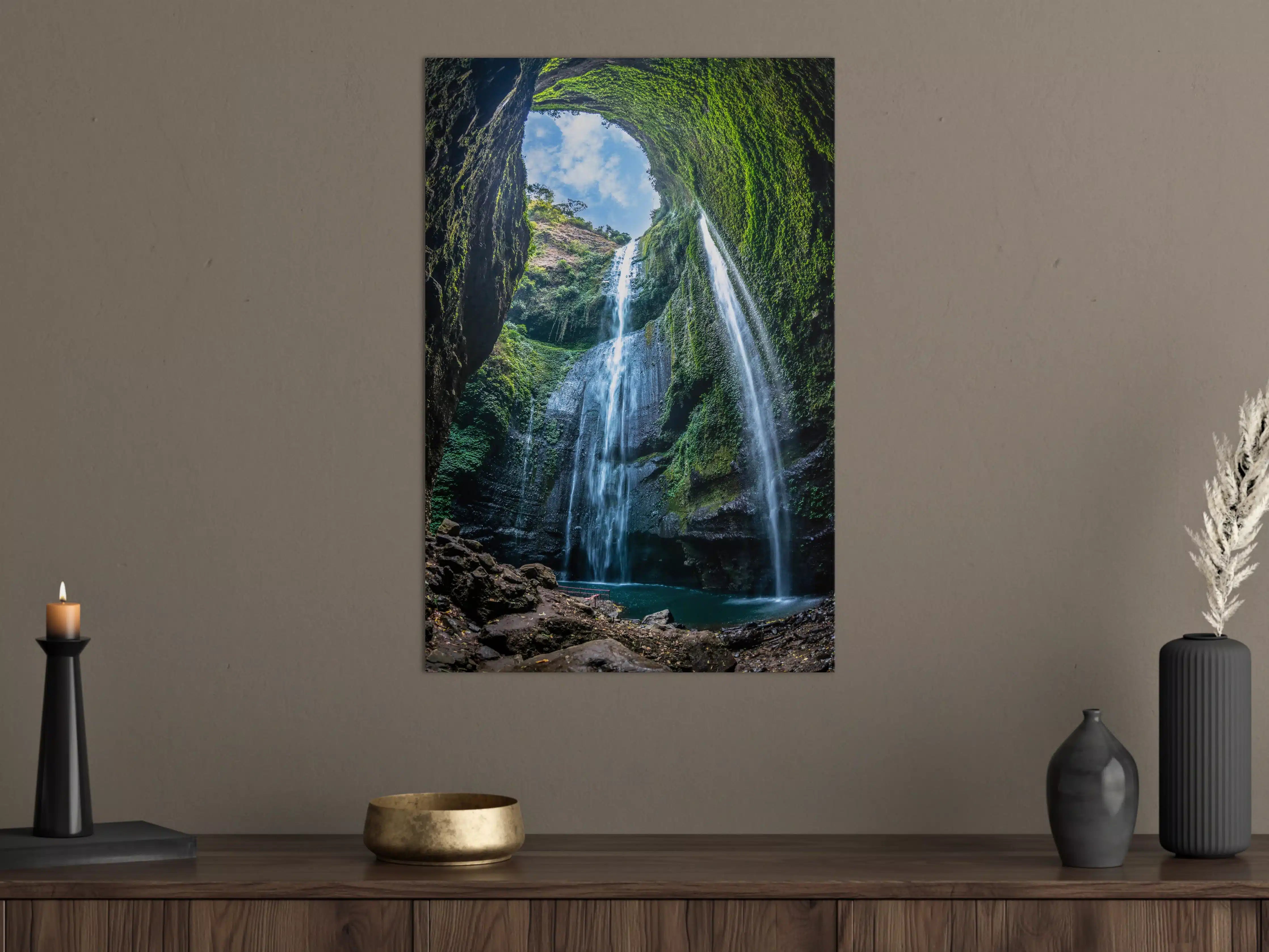 Große Wandbilder - Der Madakaripura-Wasserfall in Indonesien