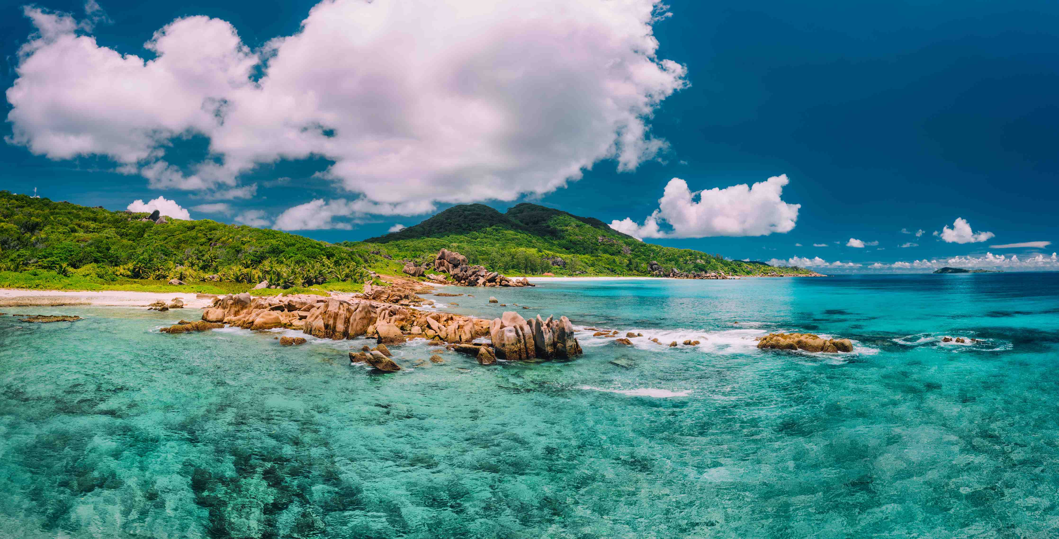 Große Wandbilder-Der Strand Grand Anse - La Digue