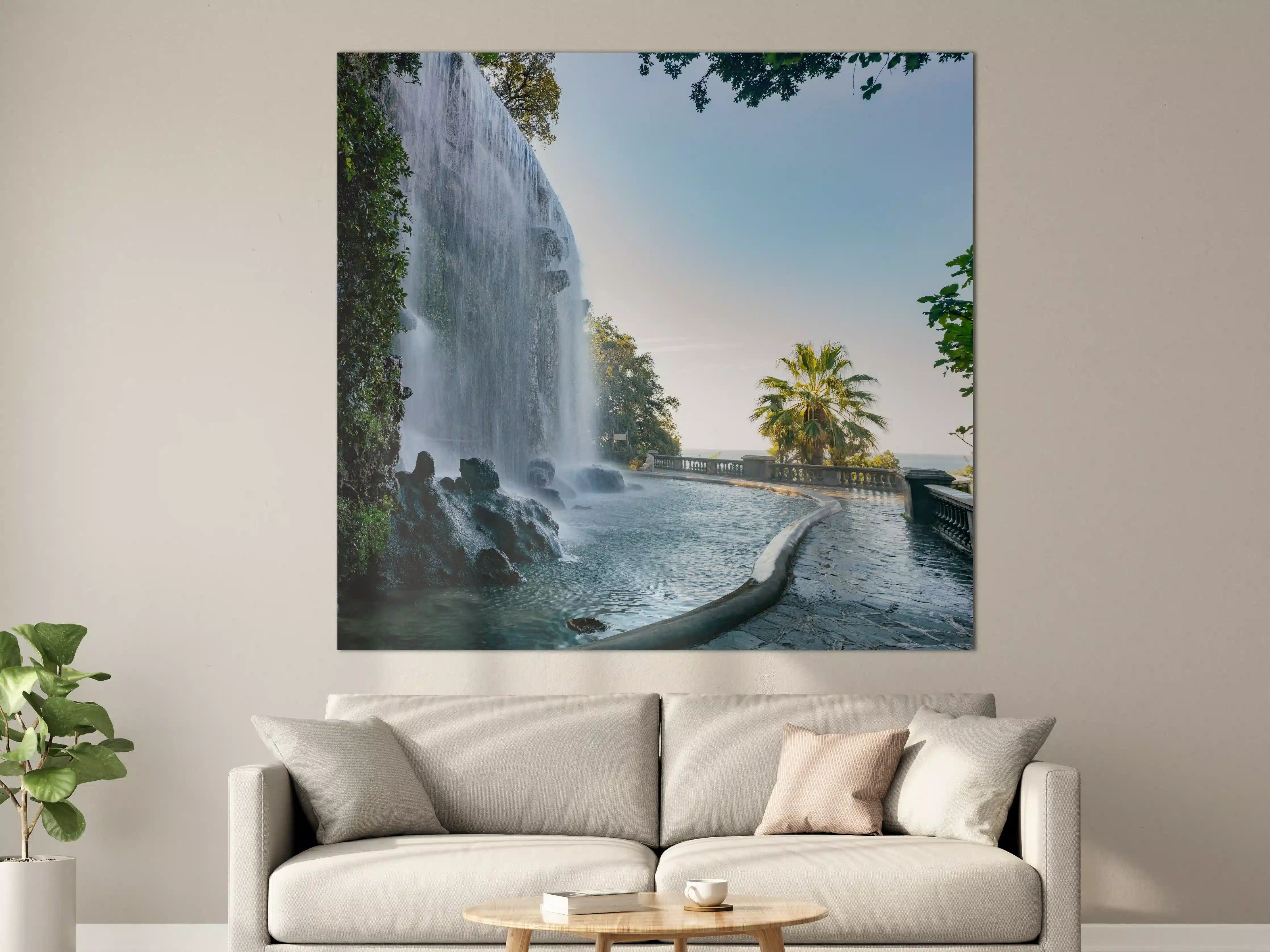 Große Wandbilder - Der Wasserfall Cascade Du Casteu in Castel Hill