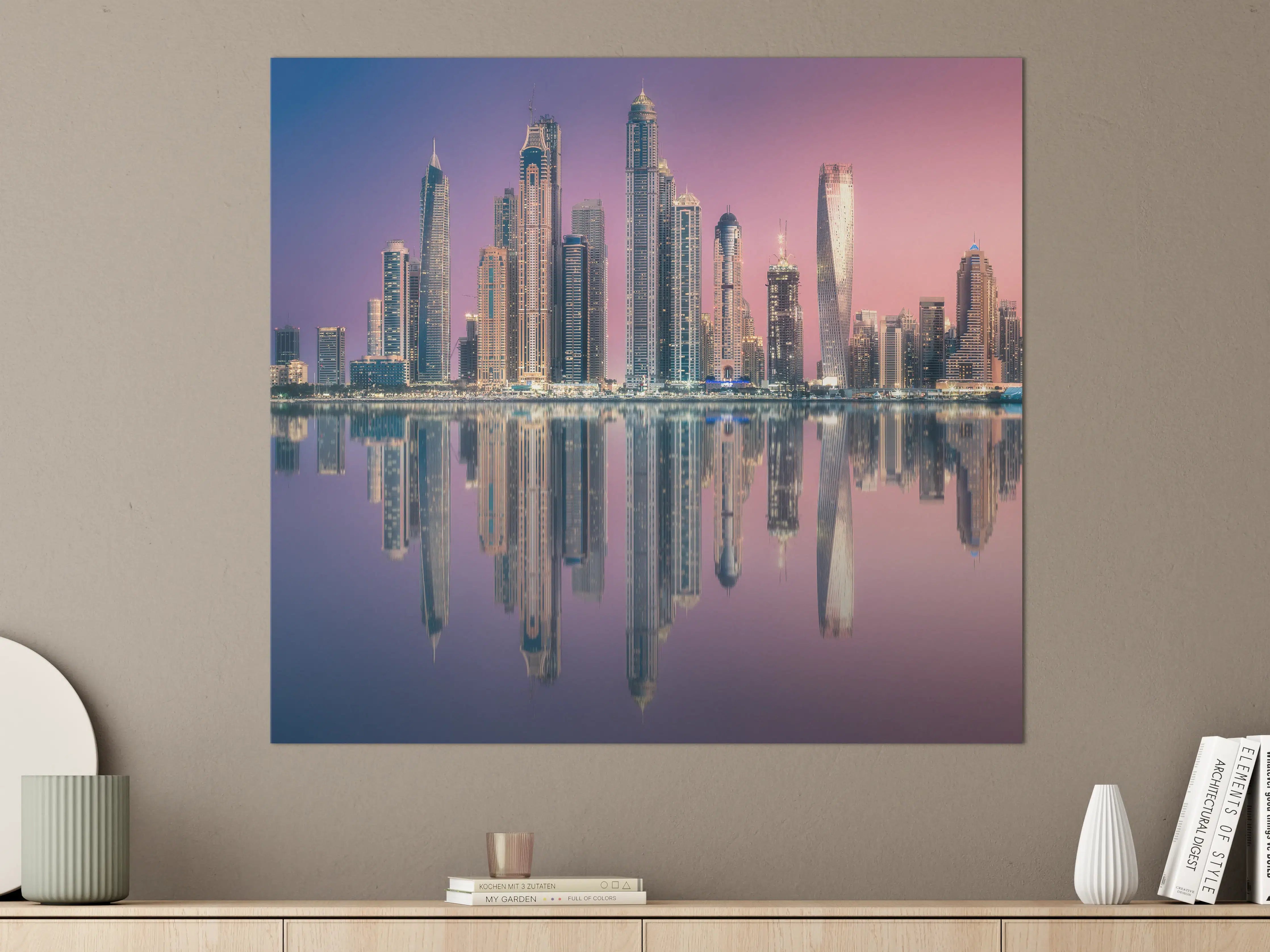 Große Wandbilder - Die Bucht von Dubai Marina Aussicht von Palm Jumeirah
