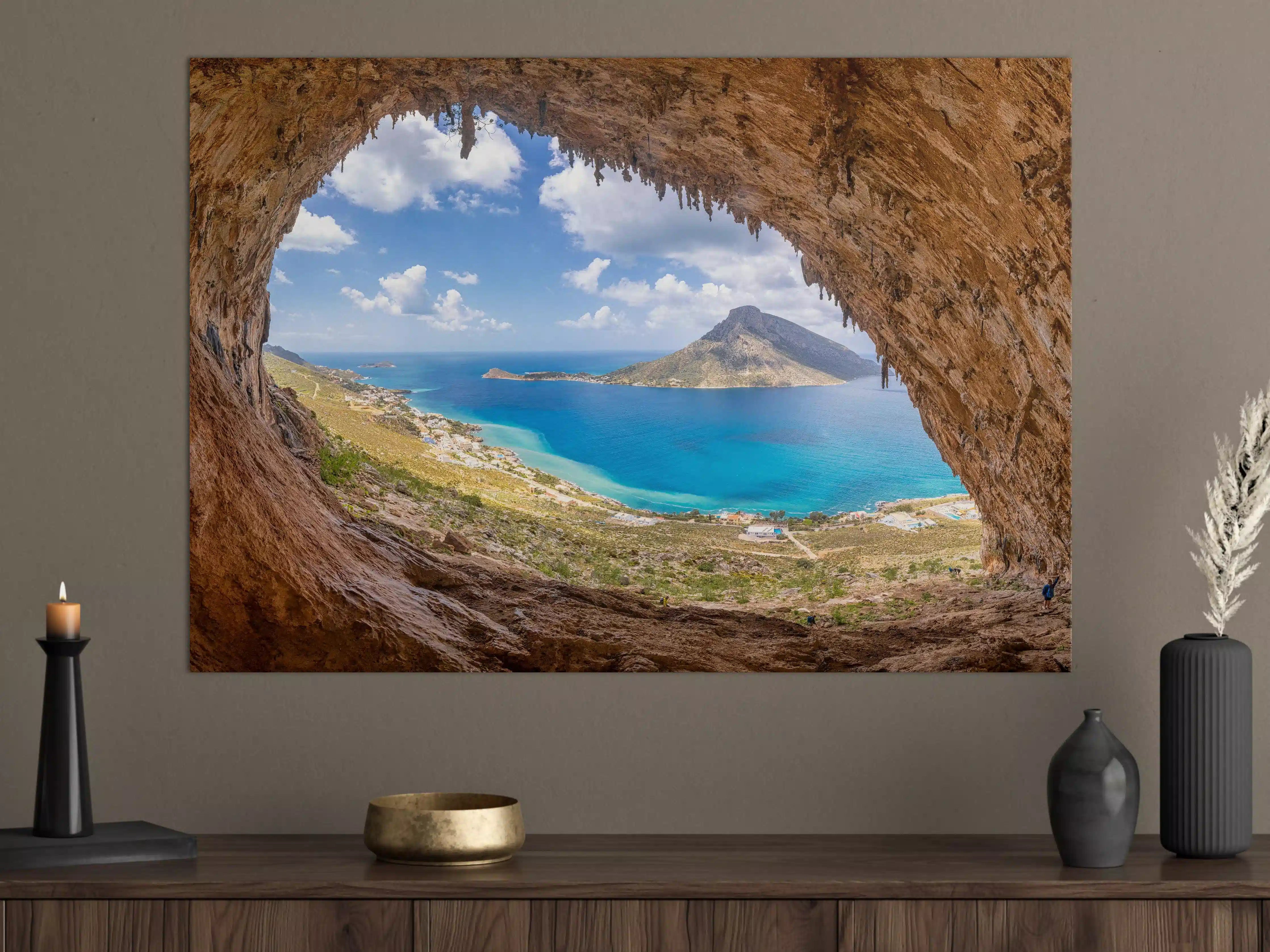 Große Wandbilder - Die berühmte Grande Grotta mit Blick aufs Meer