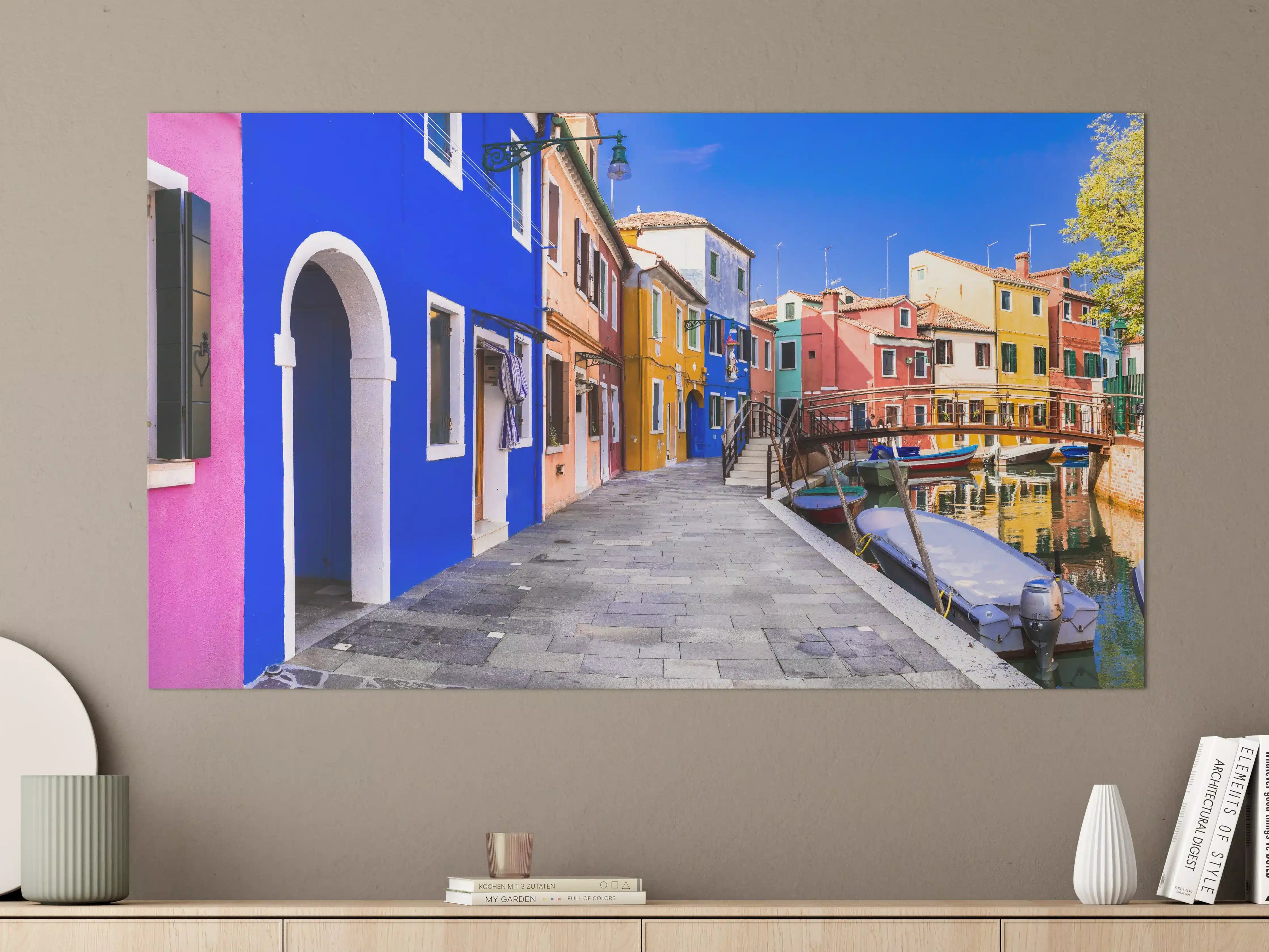 Große Wandbilder - Die farbenfrohe Insel Burano