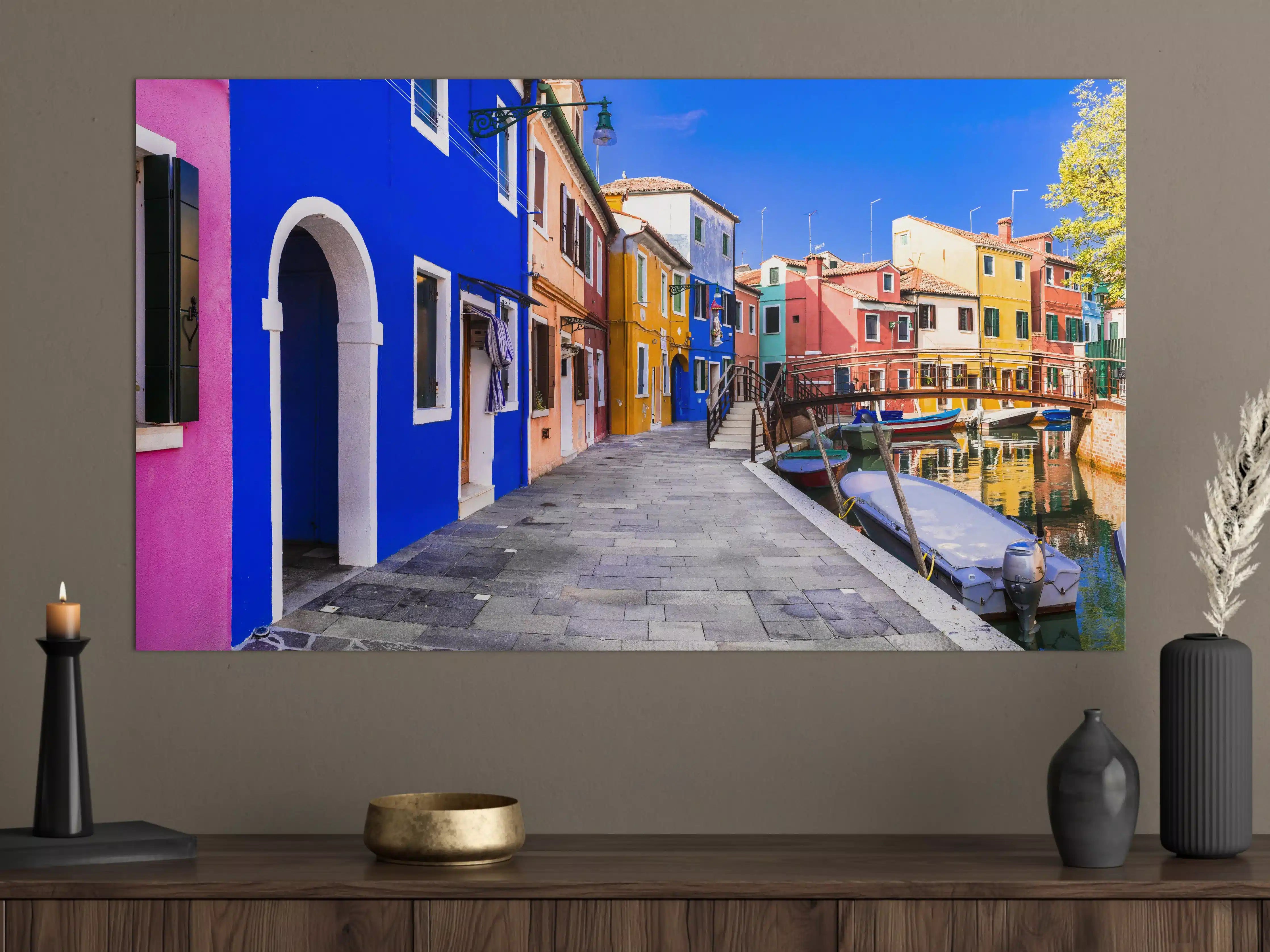 Große Wandbilder - Die farbenfrohe Insel Burano