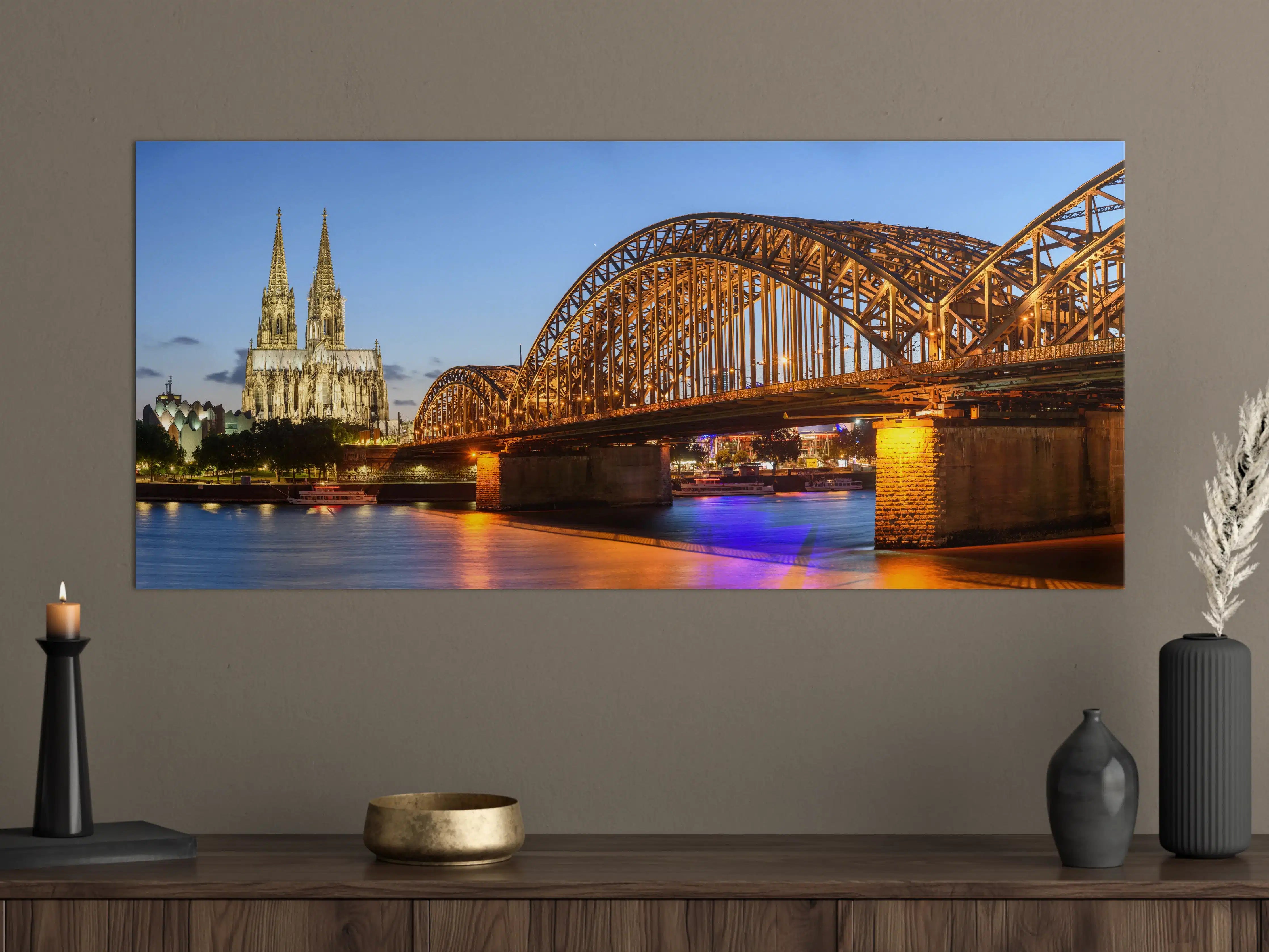 Große Wandbilder - Dombrücke in Köln - Deutschland