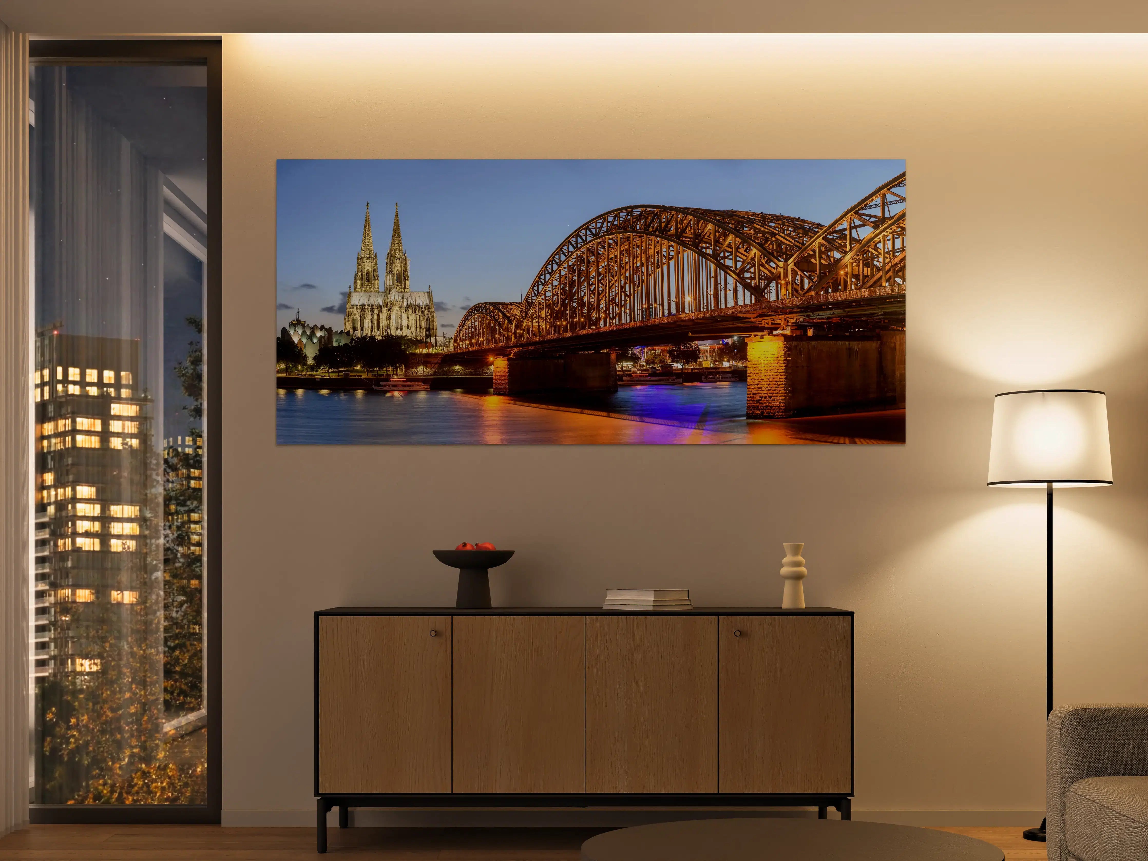 Große Wandbilder - Dombrücke in Köln - Deutschland