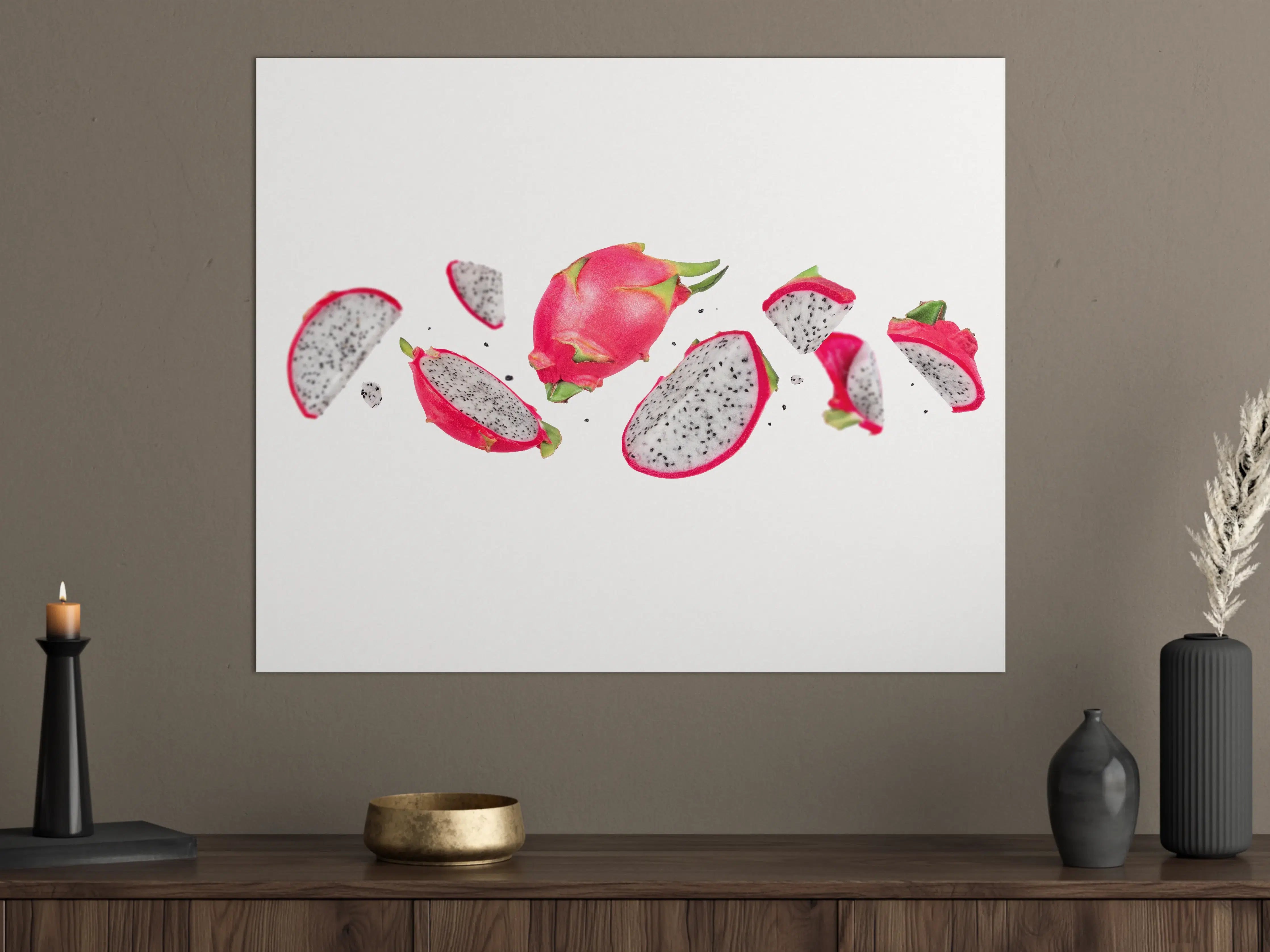 Große Wandbilder - Drachenfrucht Pink Weiß