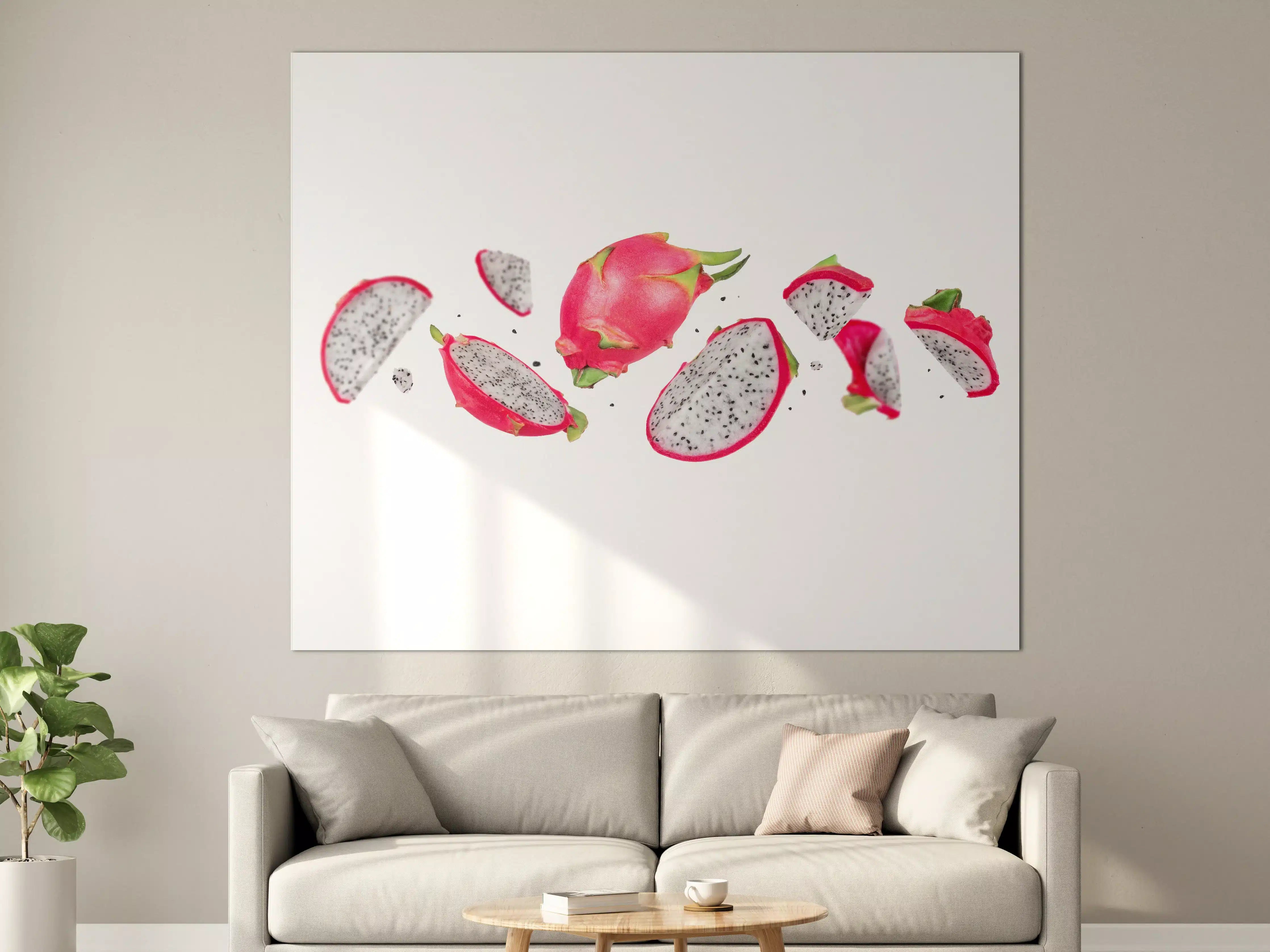 Große Wandbilder - Drachenfrucht Pink Weiß