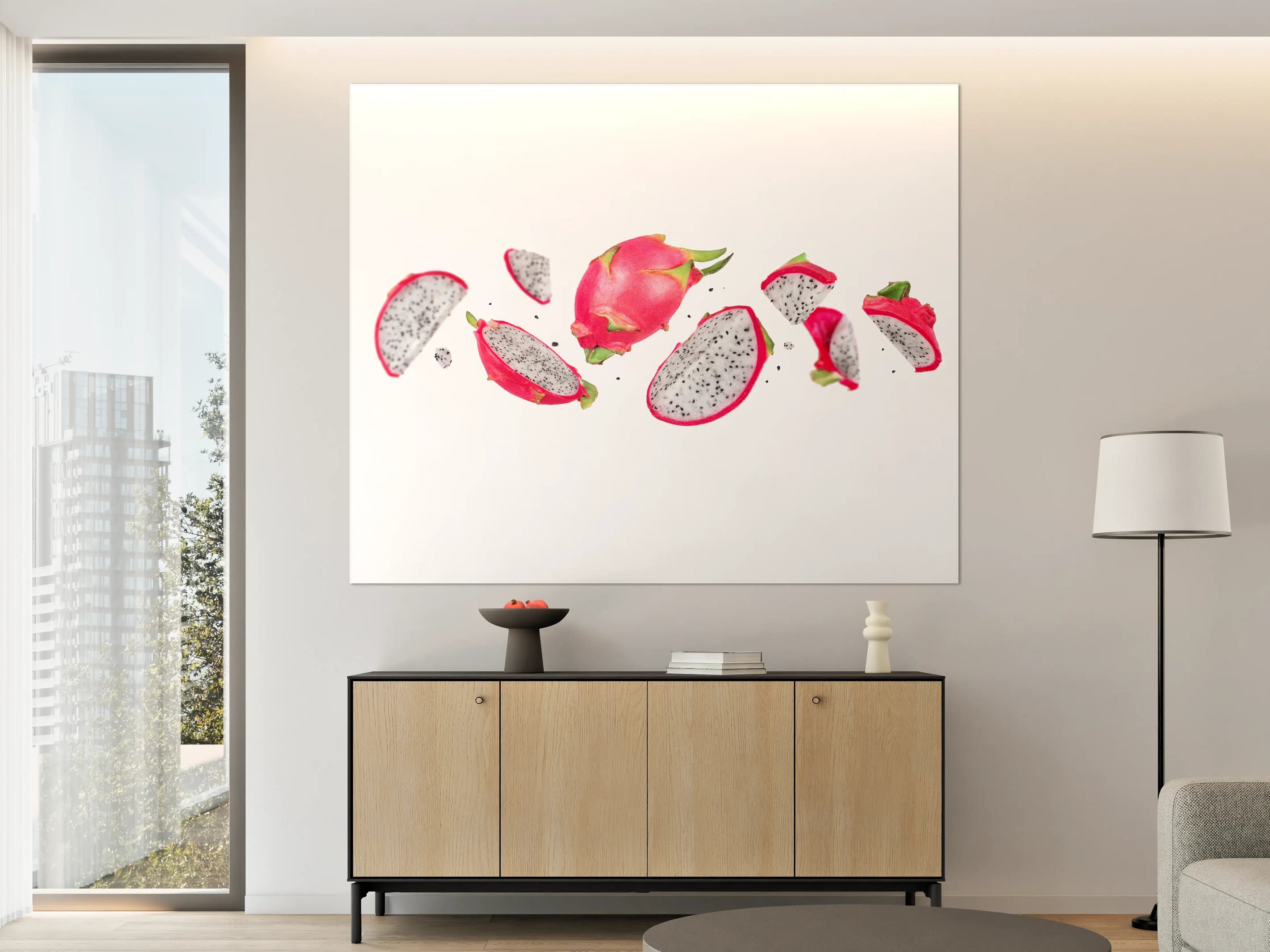 Große Wandbilder - Drachenfrucht Pink Weiß