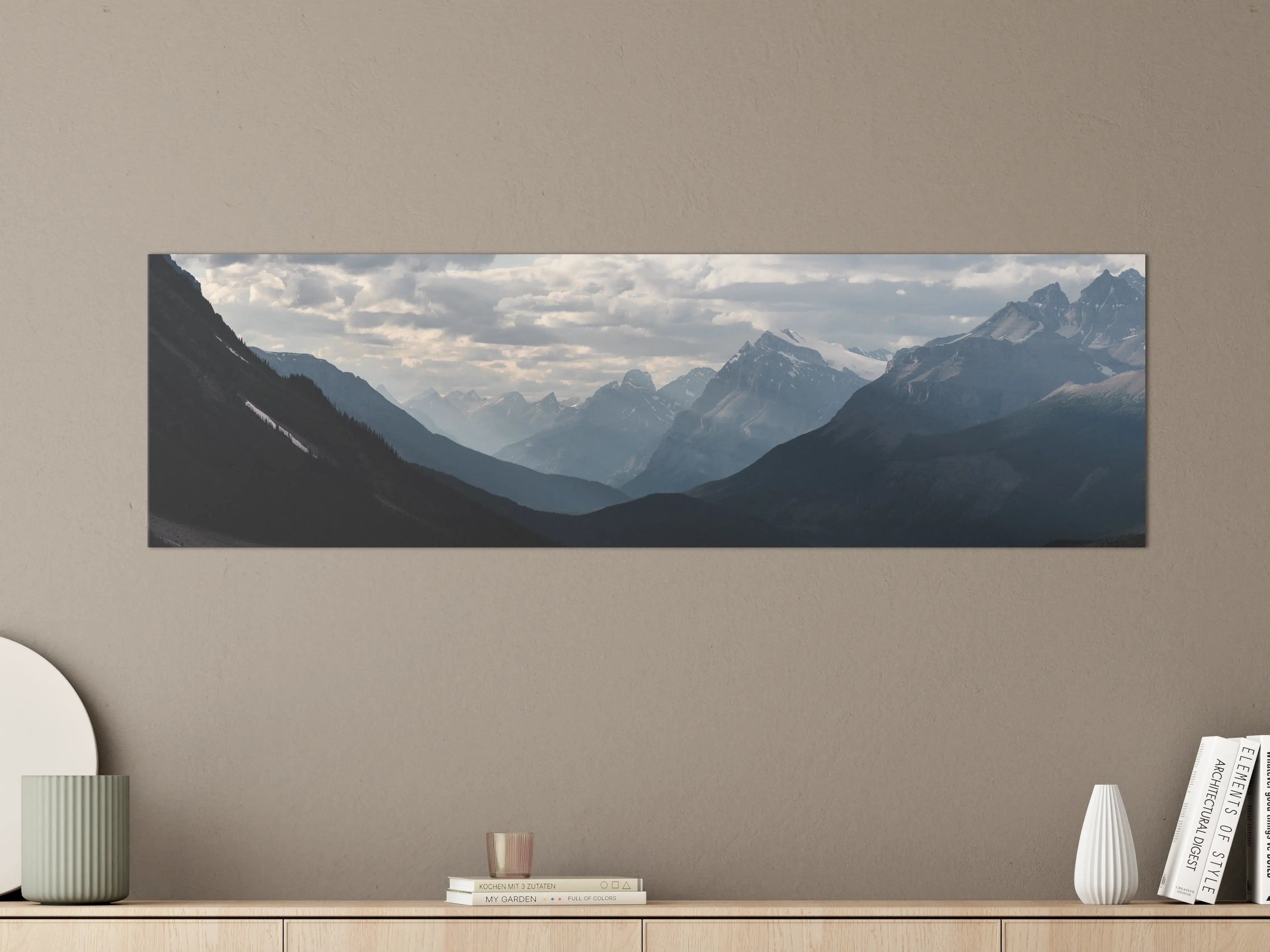 Große Wandbilder - Dramatische Landschaft entlang der Icefields Park