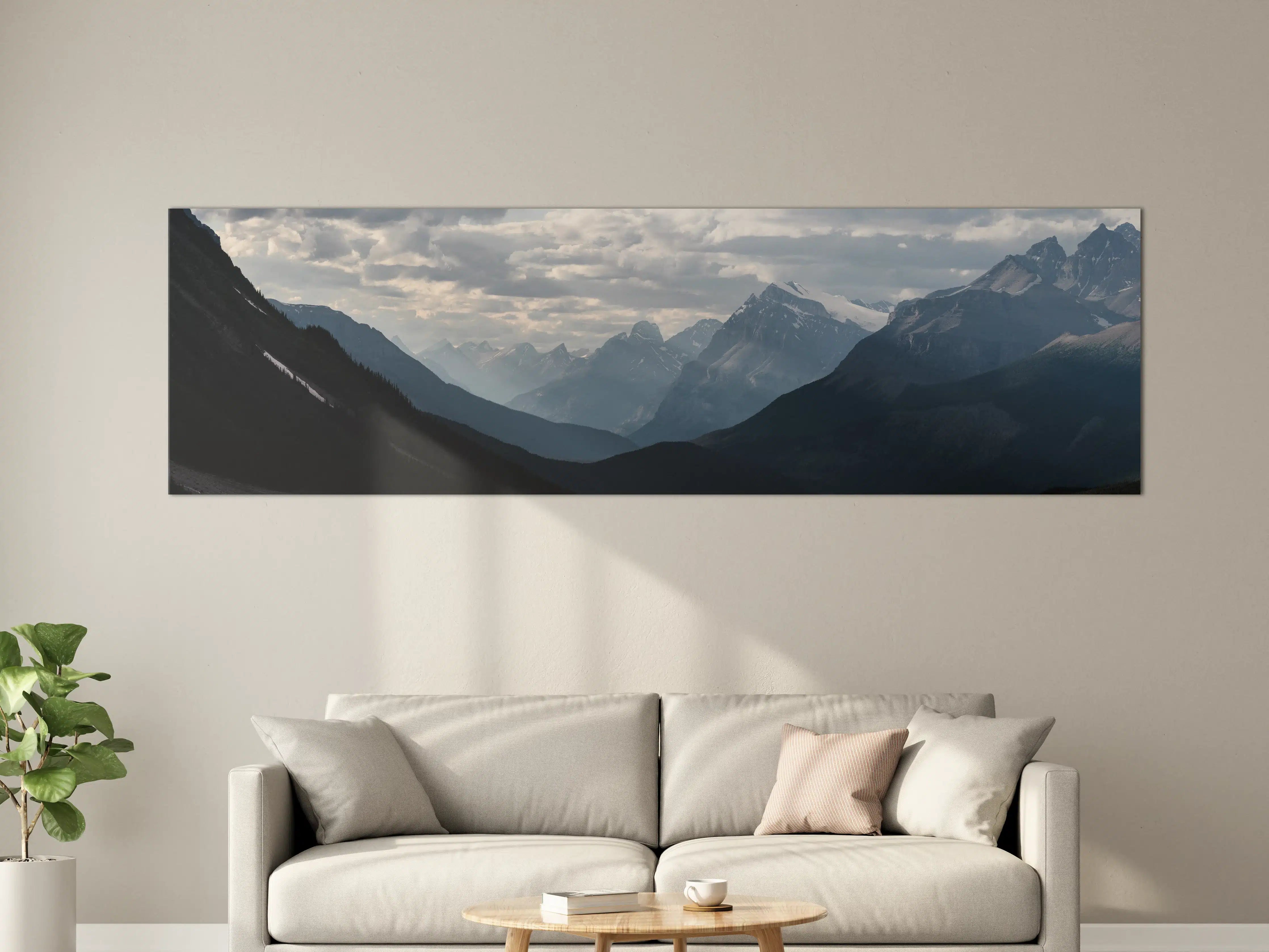 Große Wandbilder - Dramatische Landschaft entlang der Icefields Park
