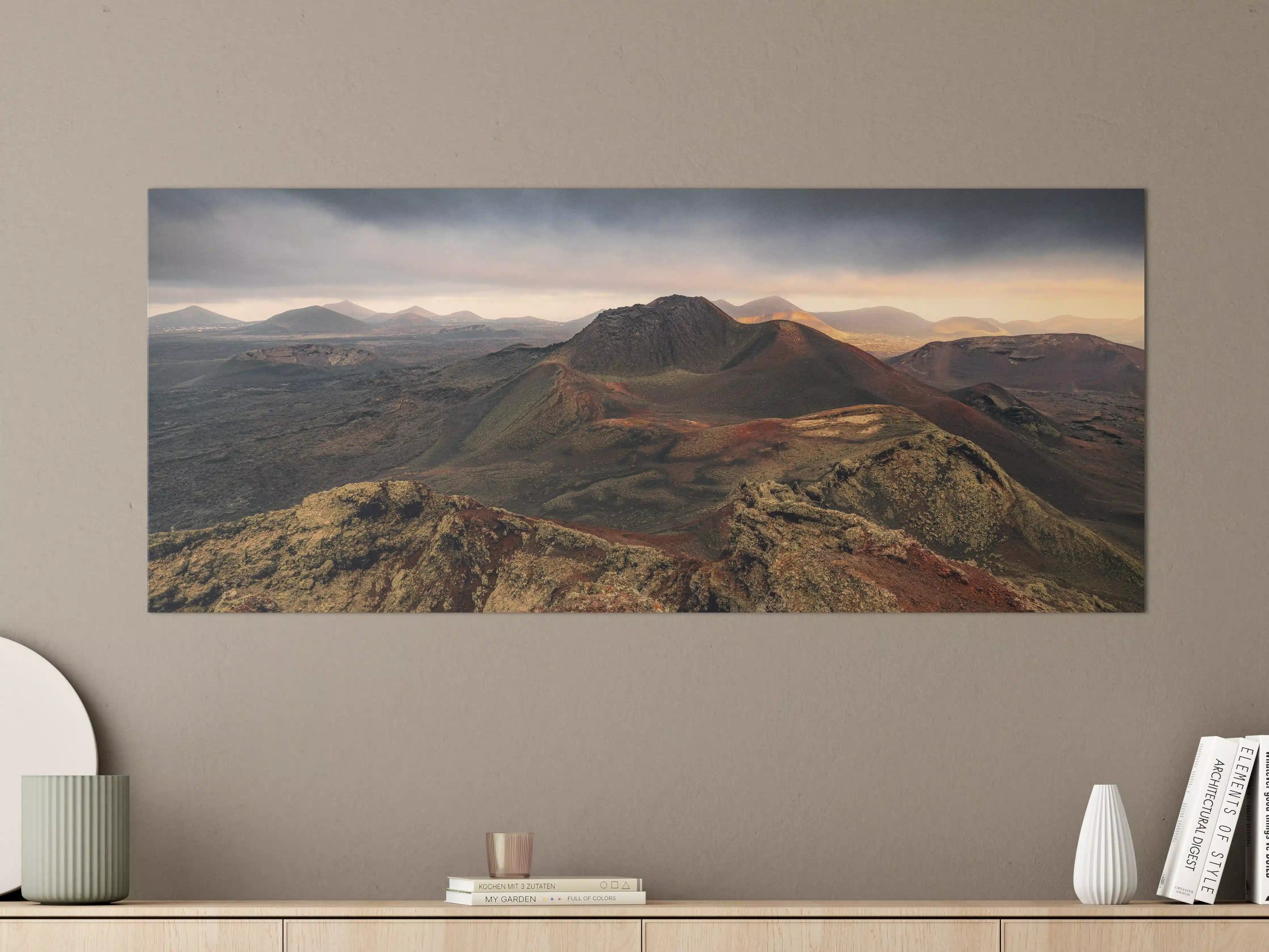 Große Wandbilder - Dramatische Vulkan-Landschaft Lanzarote