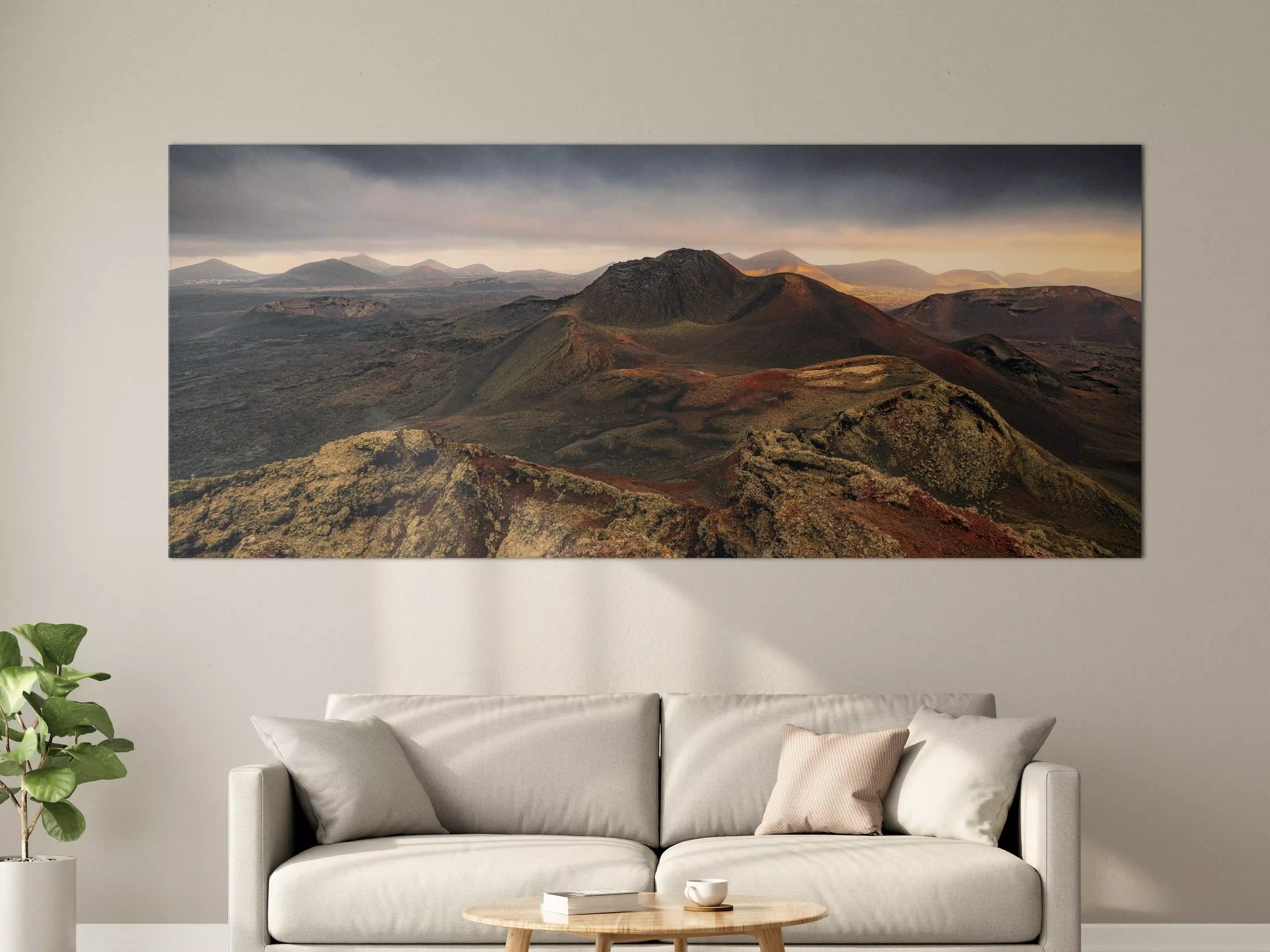 Große Wandbilder - Dramatische Vulkan-Landschaft Lanzarote