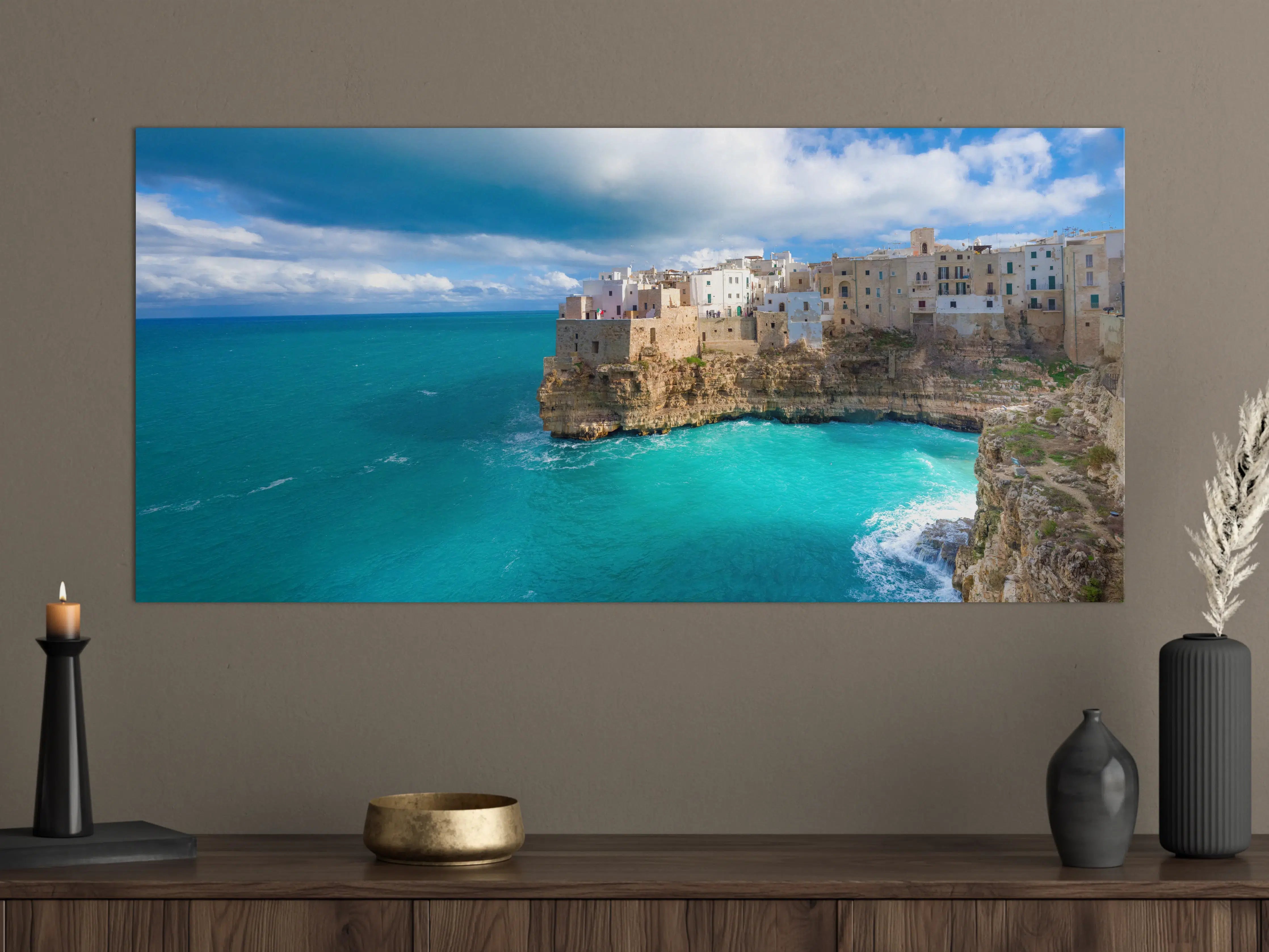 Große Wandbilder - Drohnensicht - Polignano