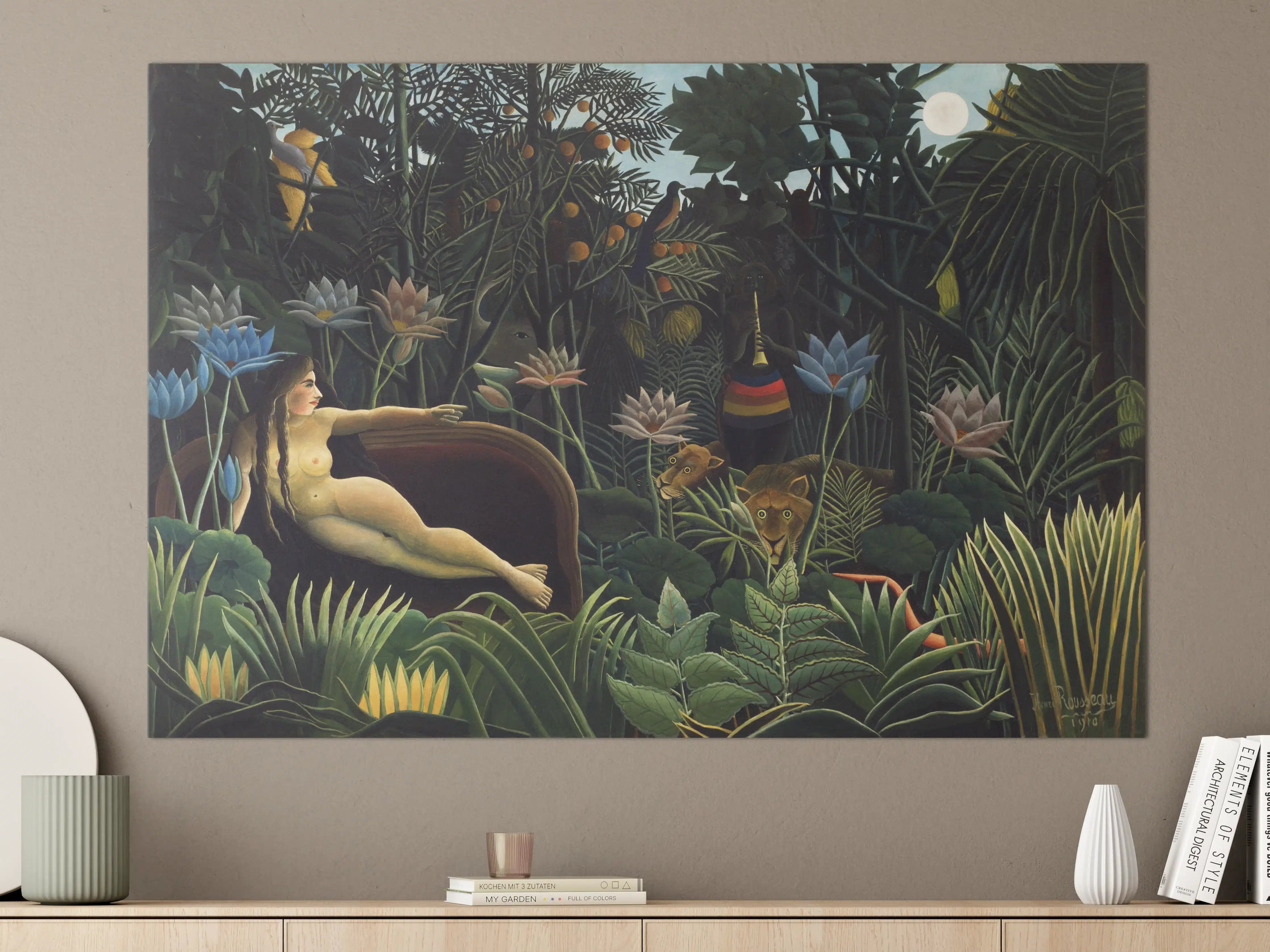 Große Wandbilder - Dschungel-Panorama mit exotischer Flora und Fauna