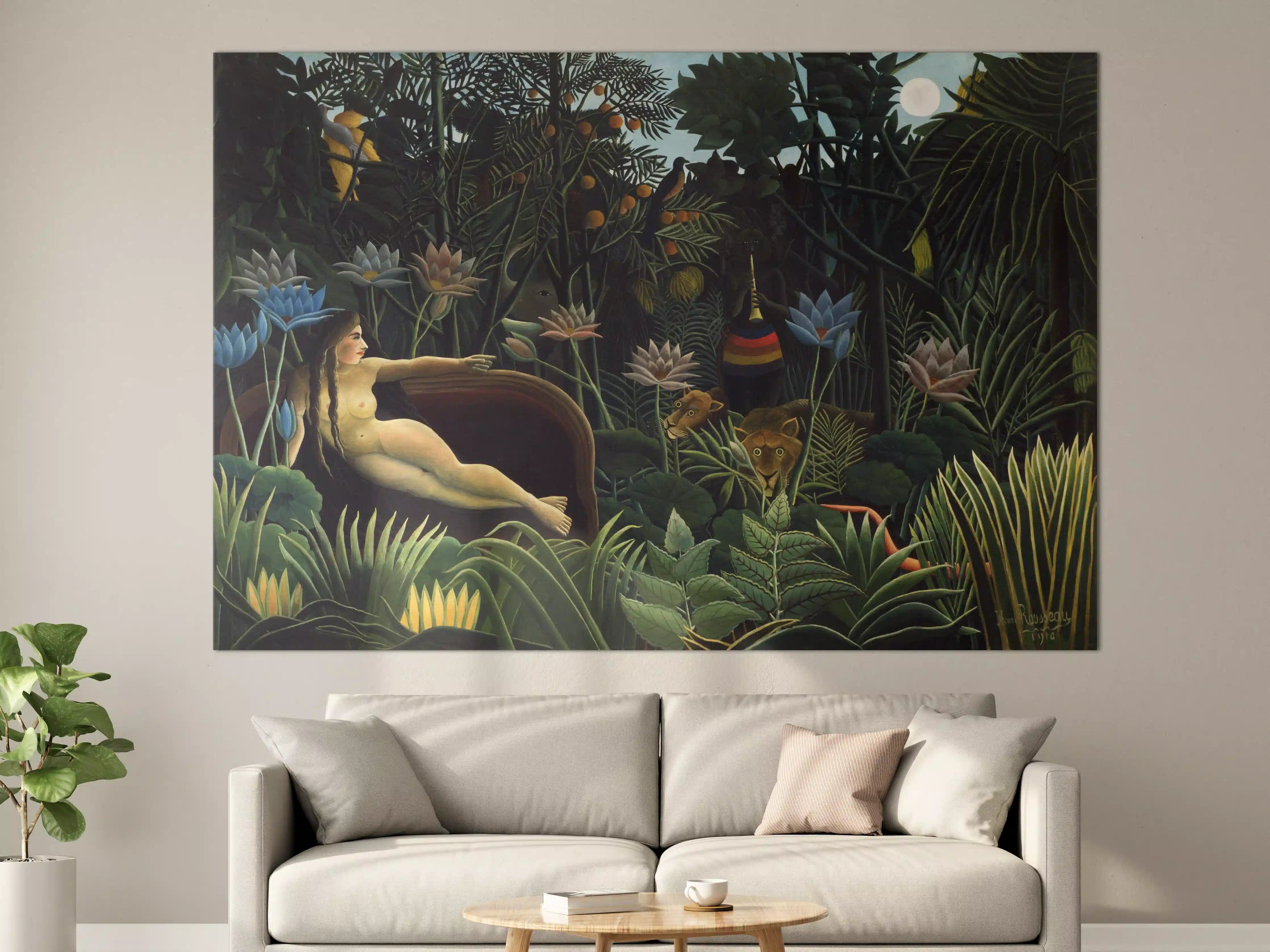 Große Wandbilder - Dschungel-Panorama mit exotischer Flora und Fauna