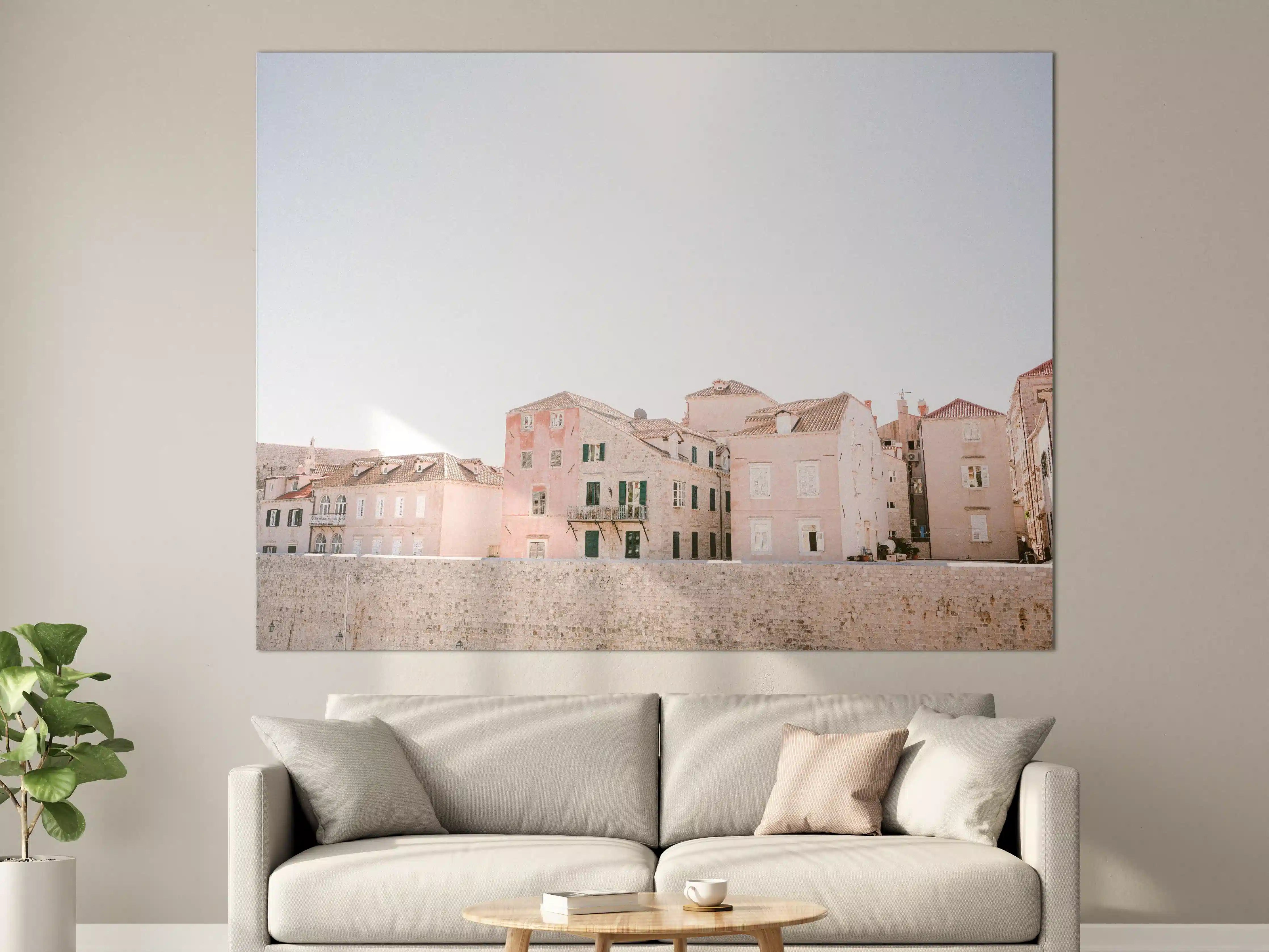 Große Wandbilder - Dubrovnik Altstadt Pastellfarben