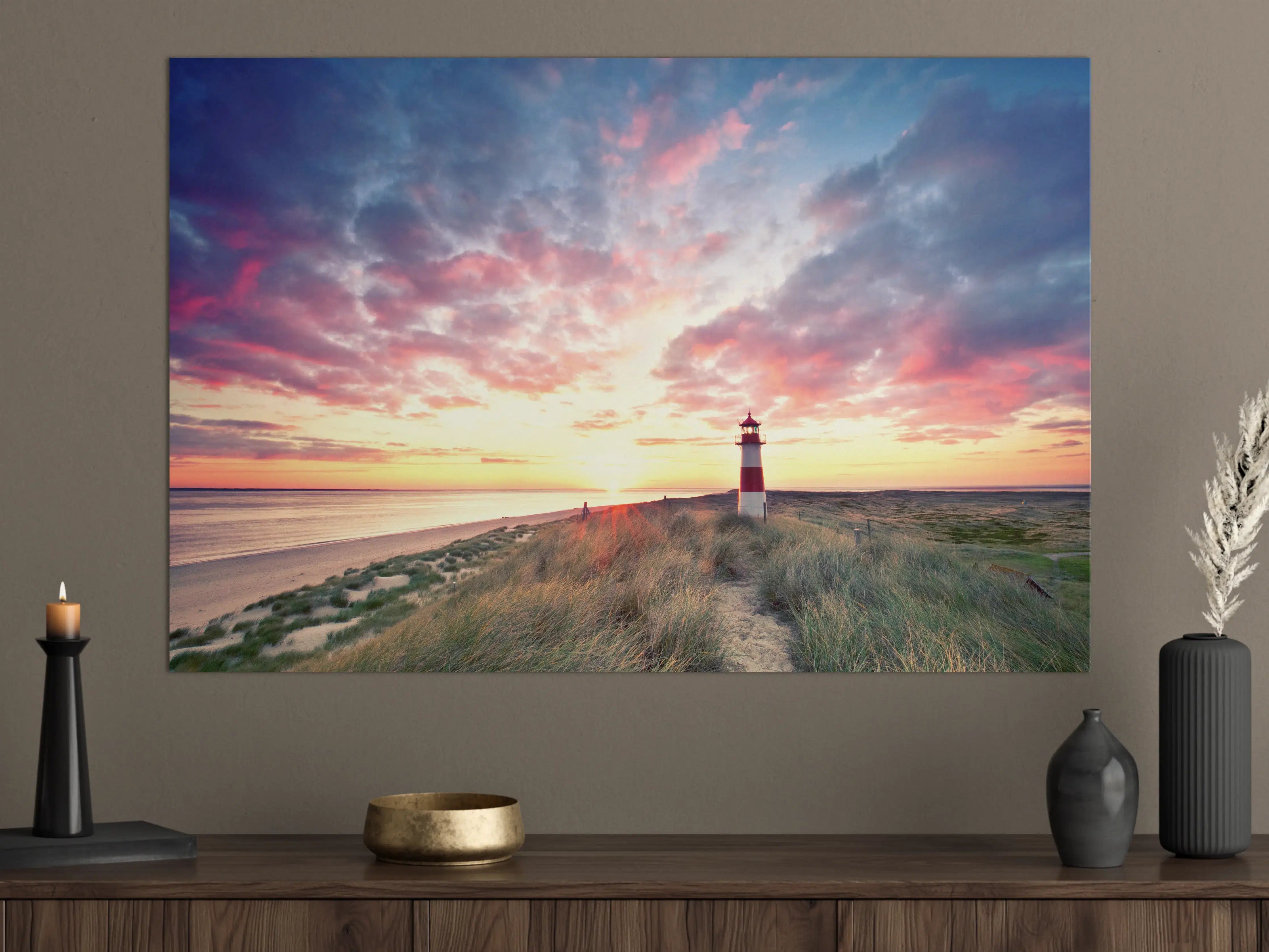 Große Wandbilder - Dünen am Leuchtturm - Sylt