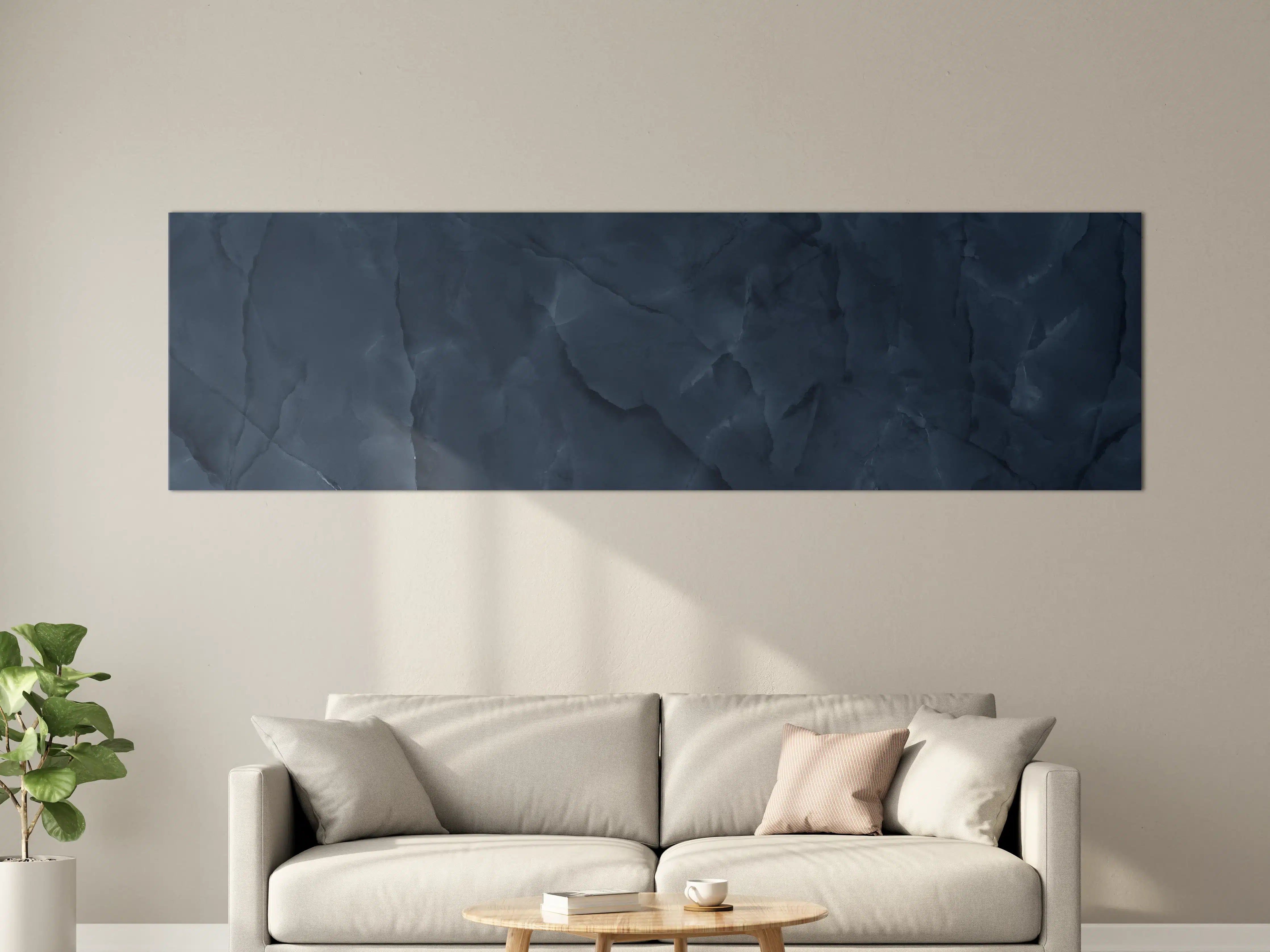 Große Wandbilder - Dunkelblauer Onyx-Marmor