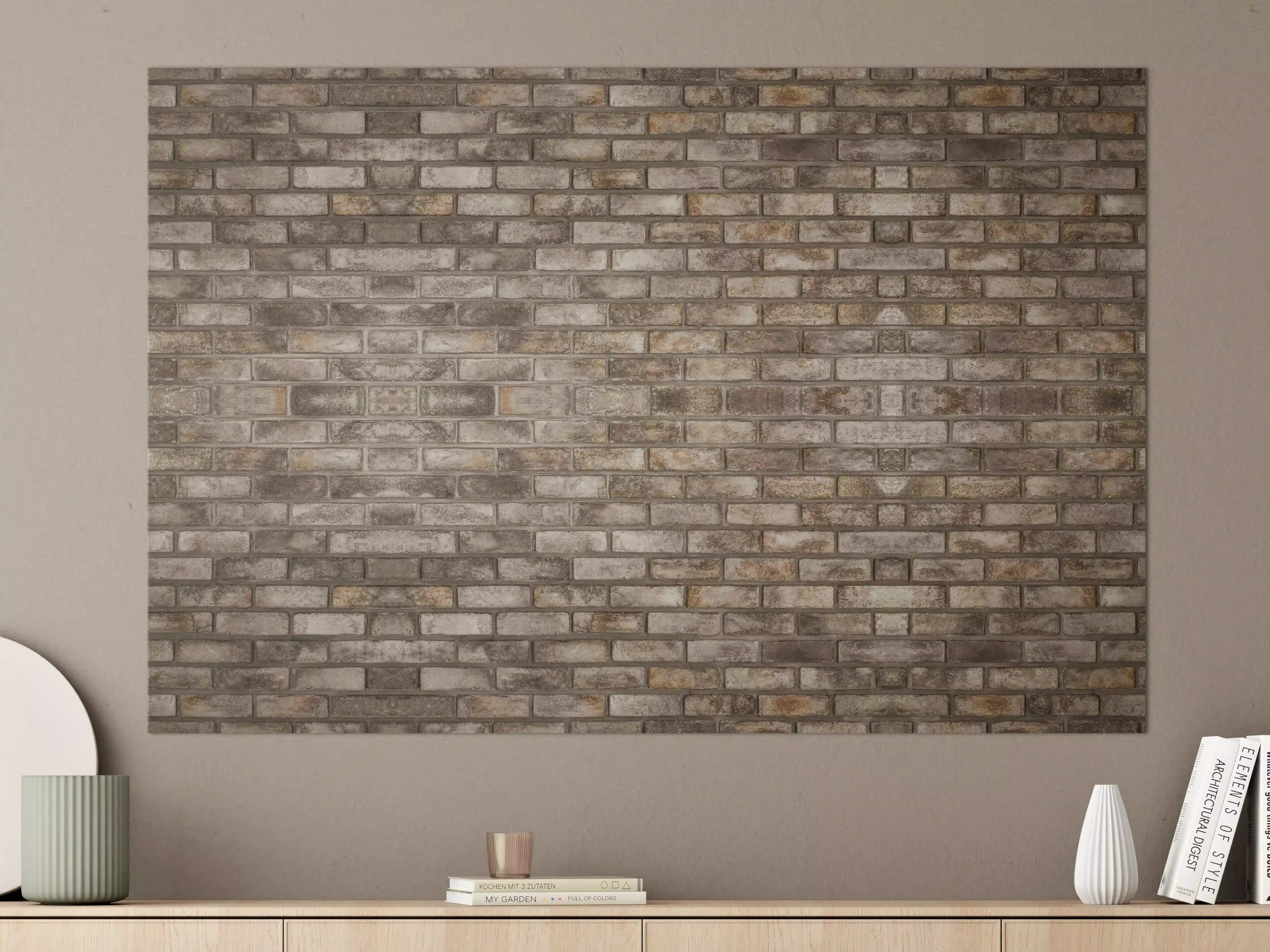 Große Wandbilder - Dunkle Steinmauer