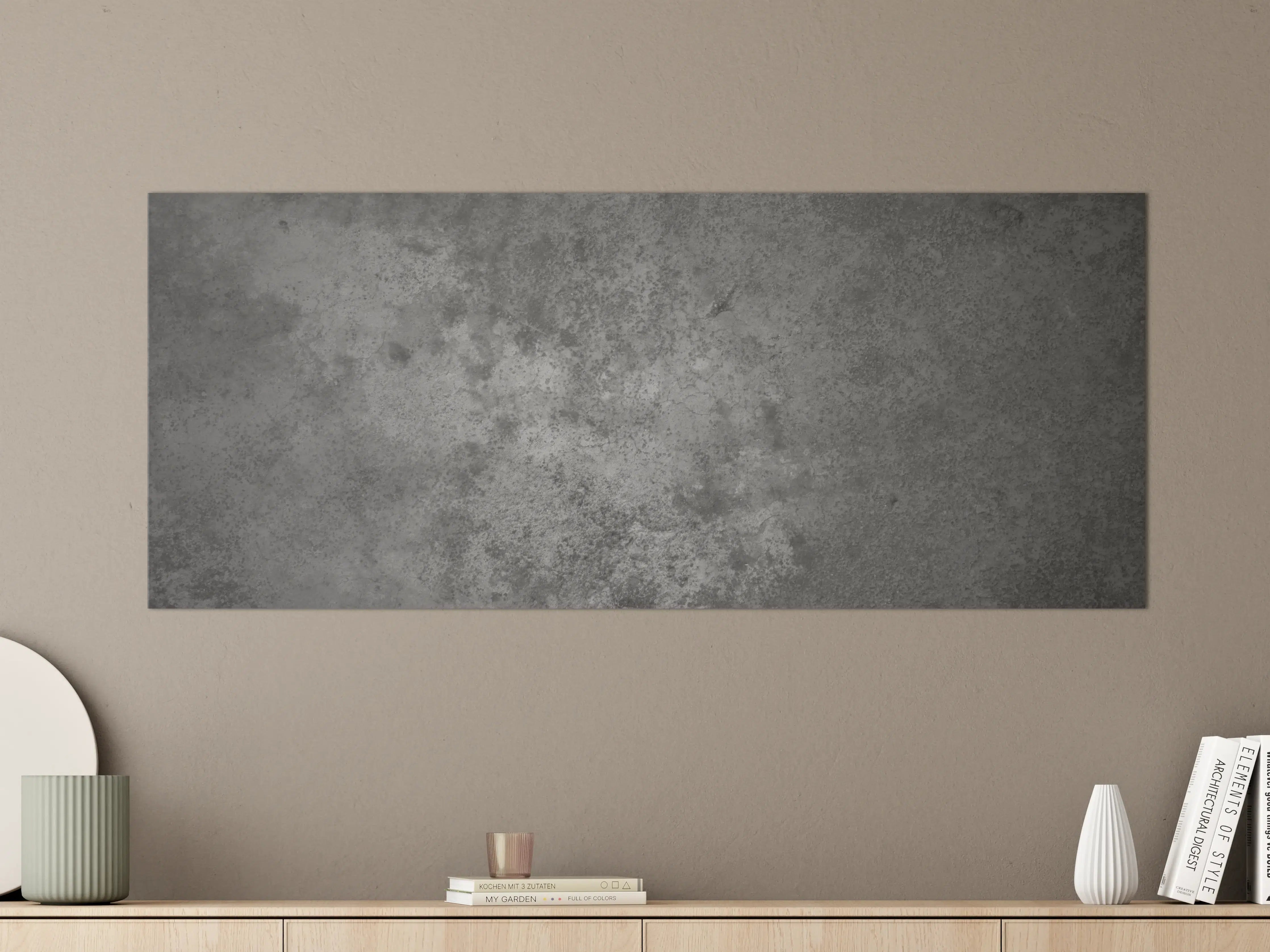 Große Wandbilder - Dunkle alte Zementwand