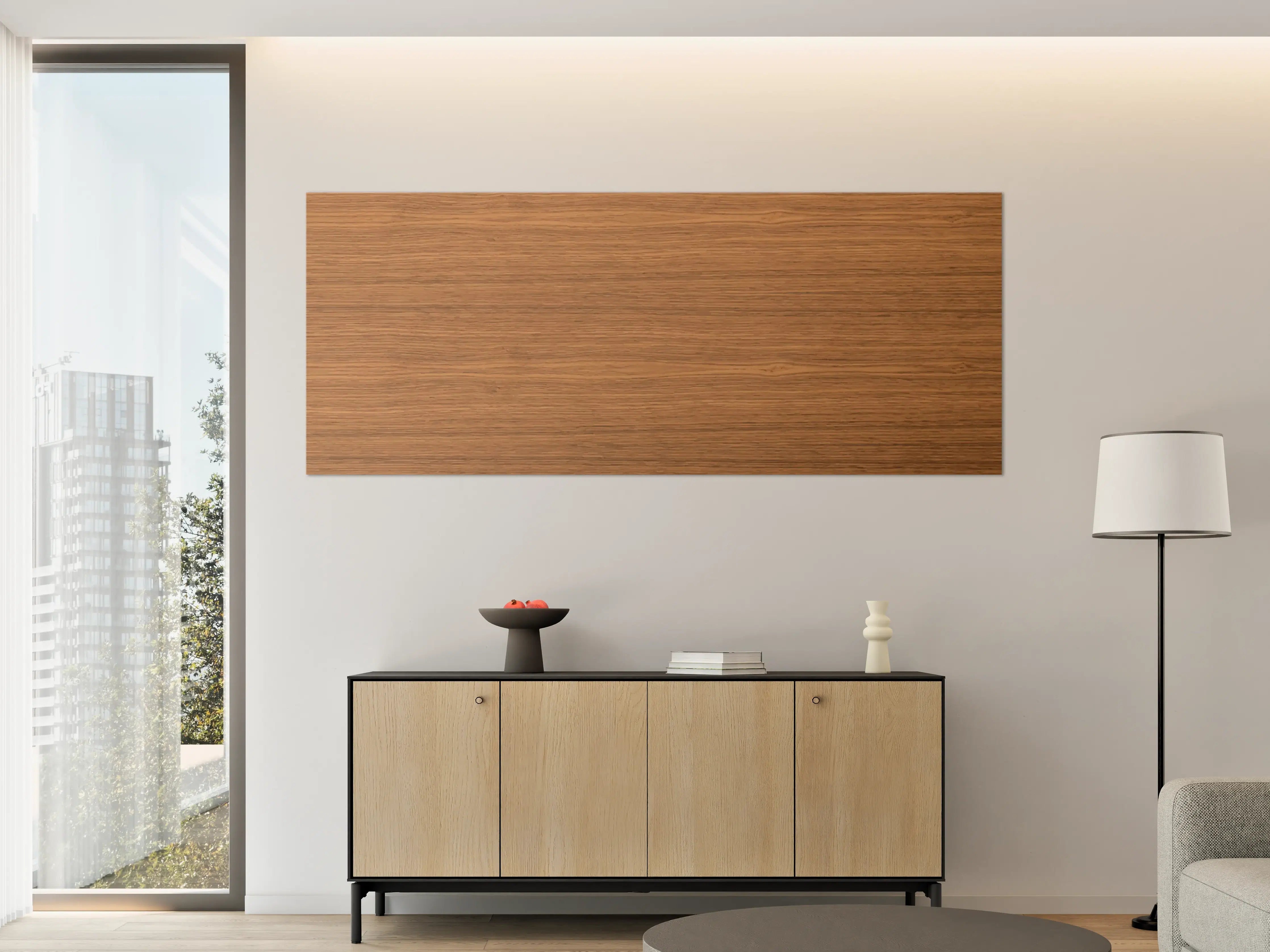 Große Wandbilder - Edle Holzoptik Dunkelbraun Textur