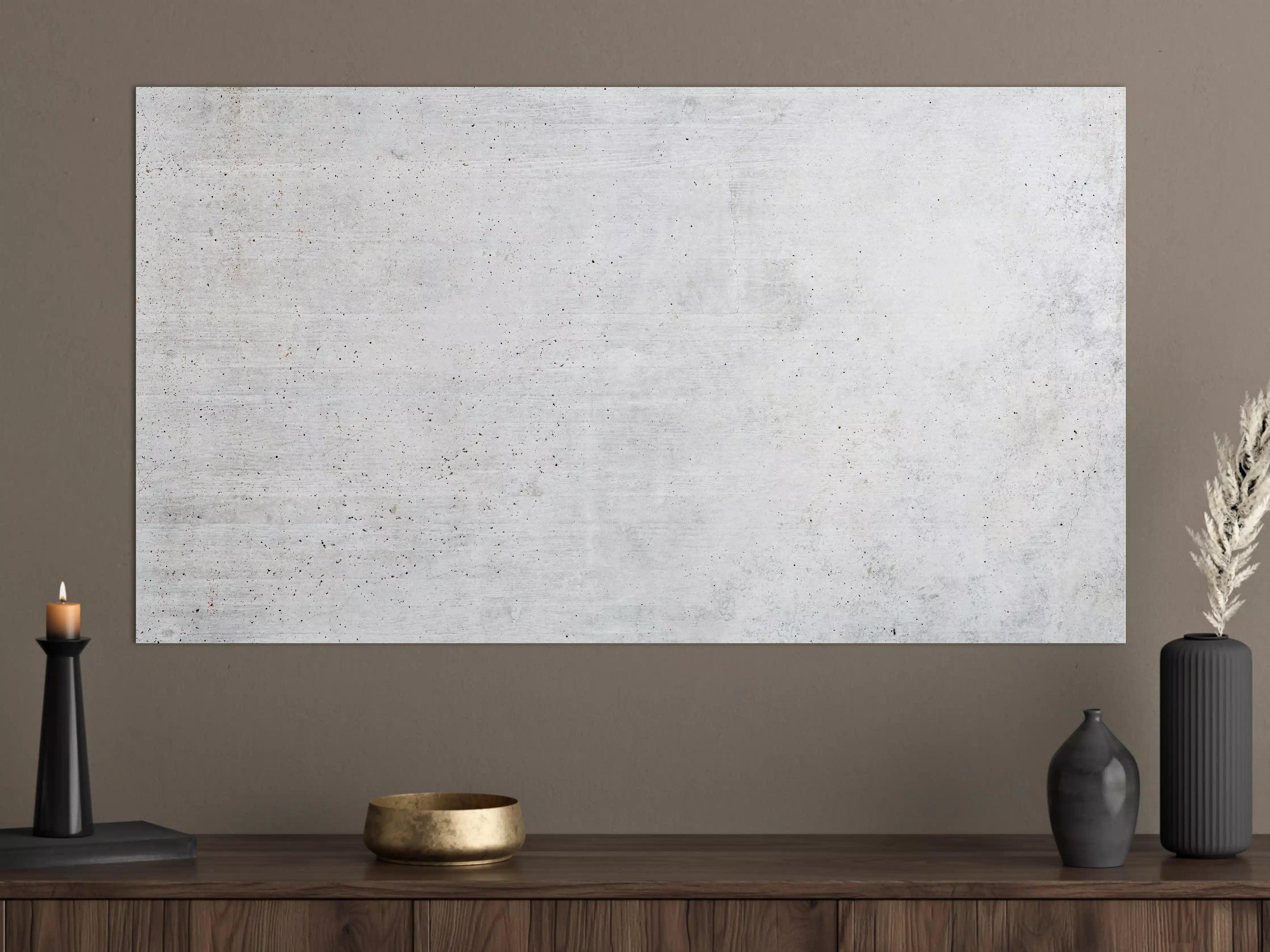 Große Wandbilder - Einfache Textur einer weißen Wand