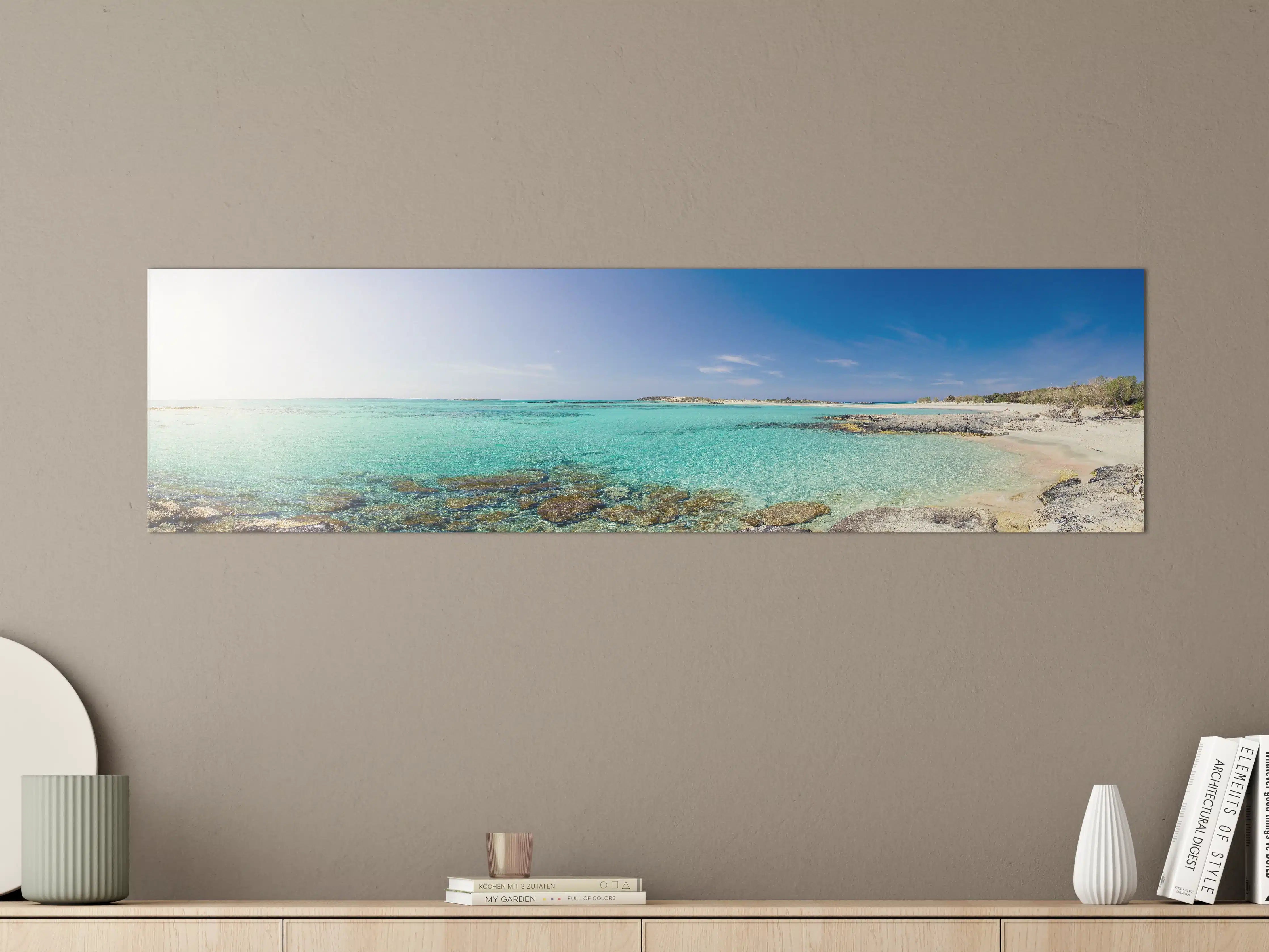 Große Wandbilder - Elafonisi Strand Panorama