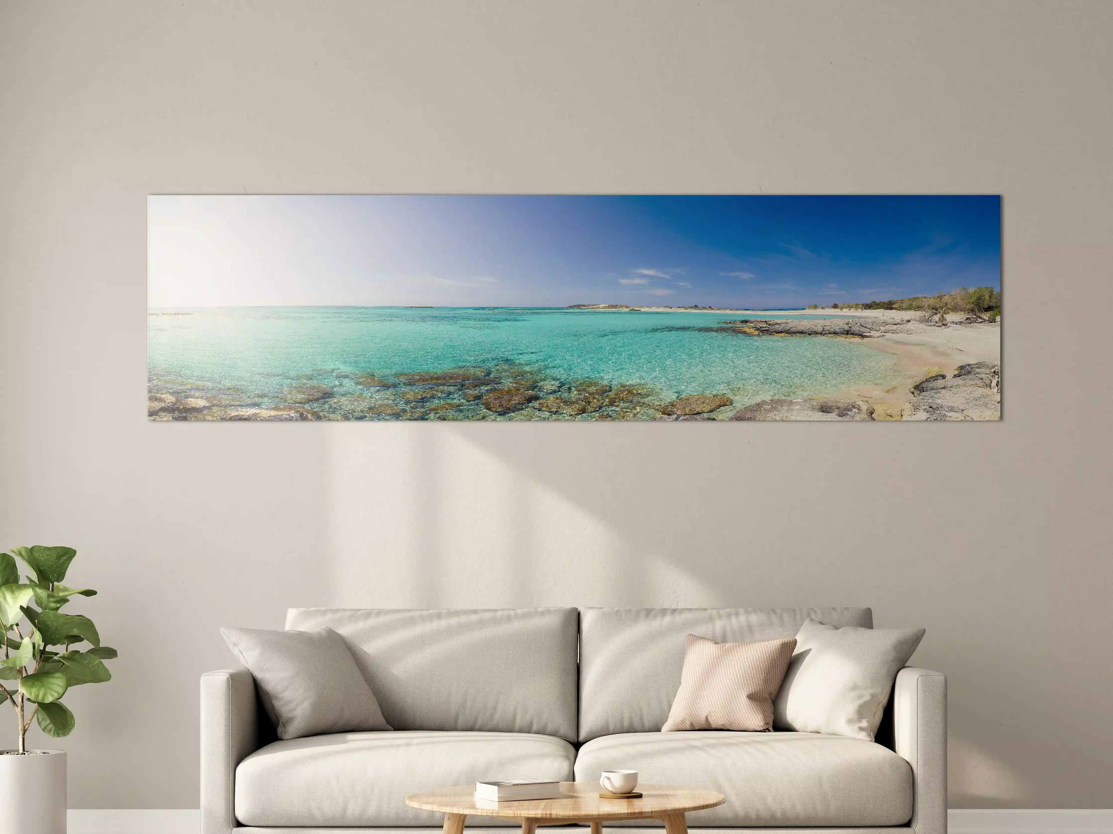 Große Wandbilder - Elafonisi Strand Panorama