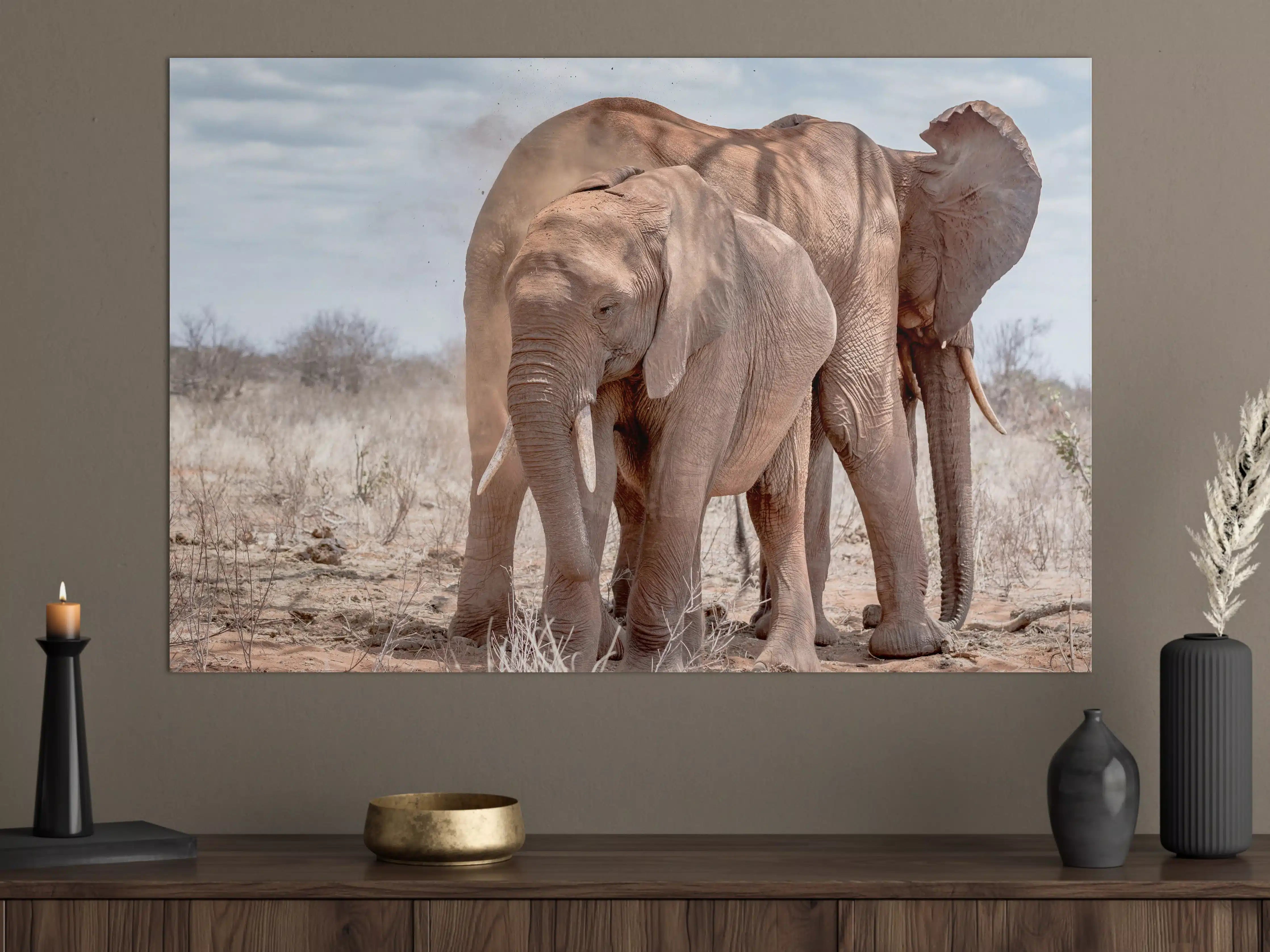 Große Wandbilder - Elefanten von Tsavo