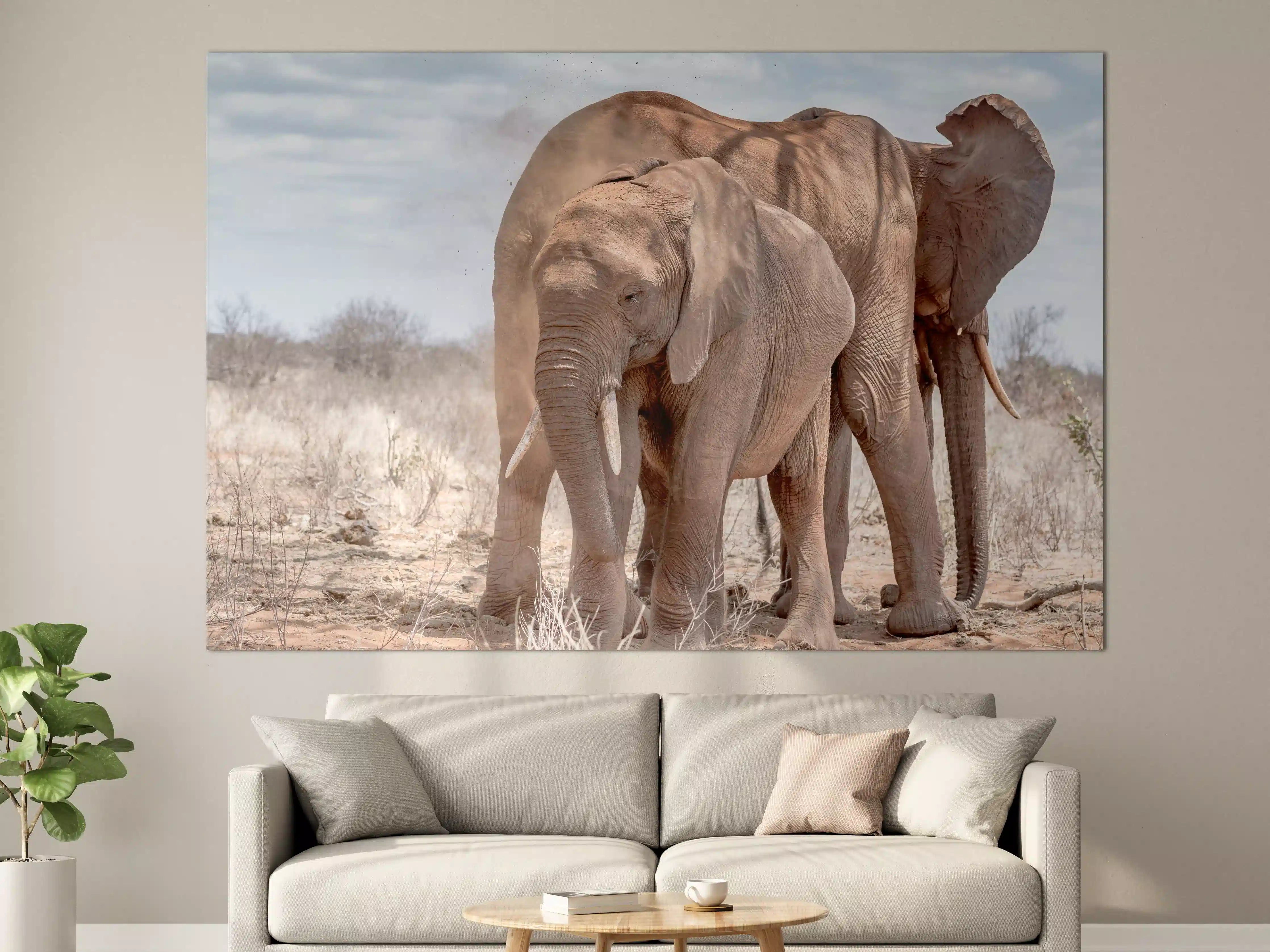 Große Wandbilder - Elefanten von Tsavo