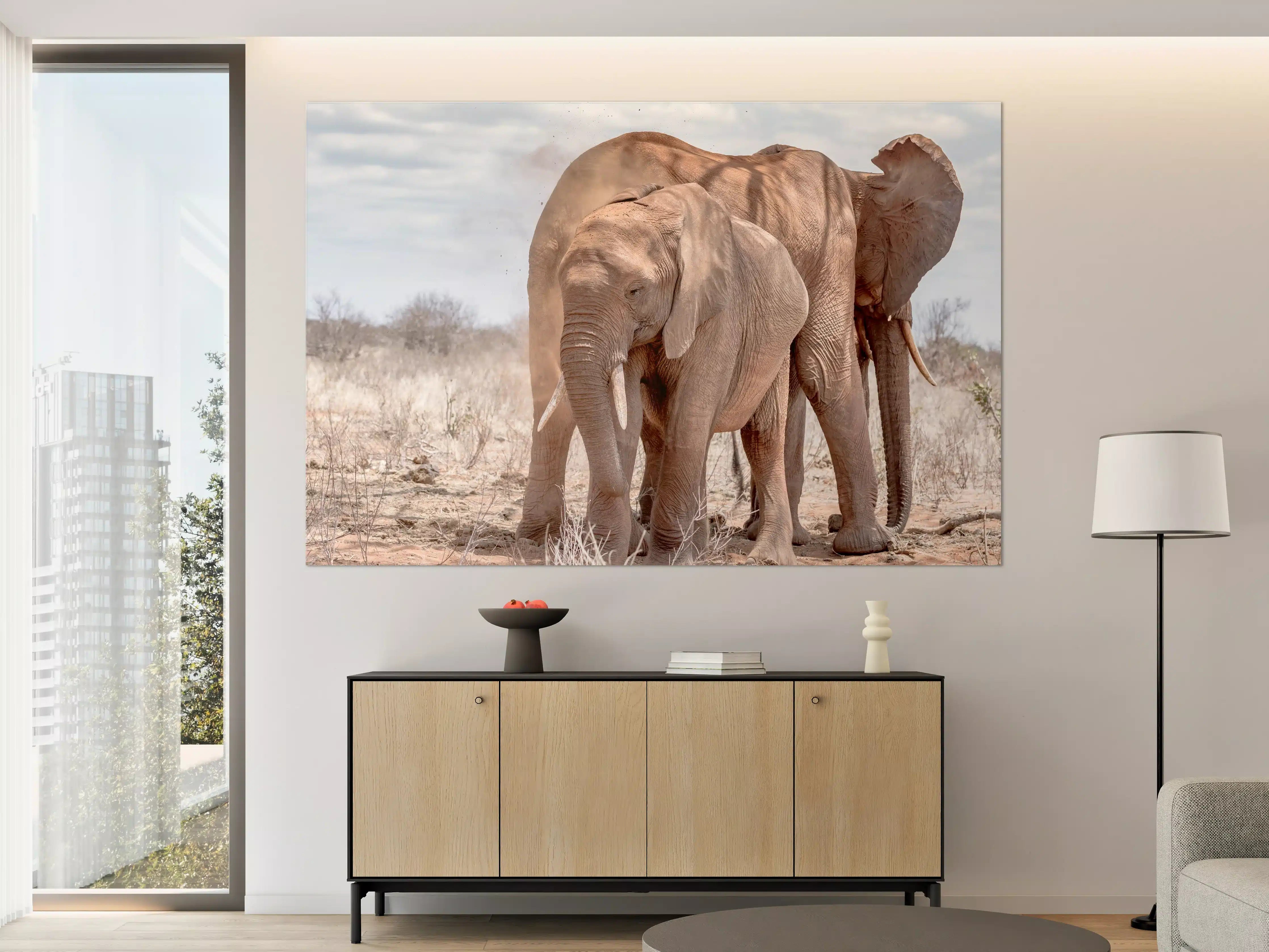 Große Wandbilder - Elefanten von Tsavo