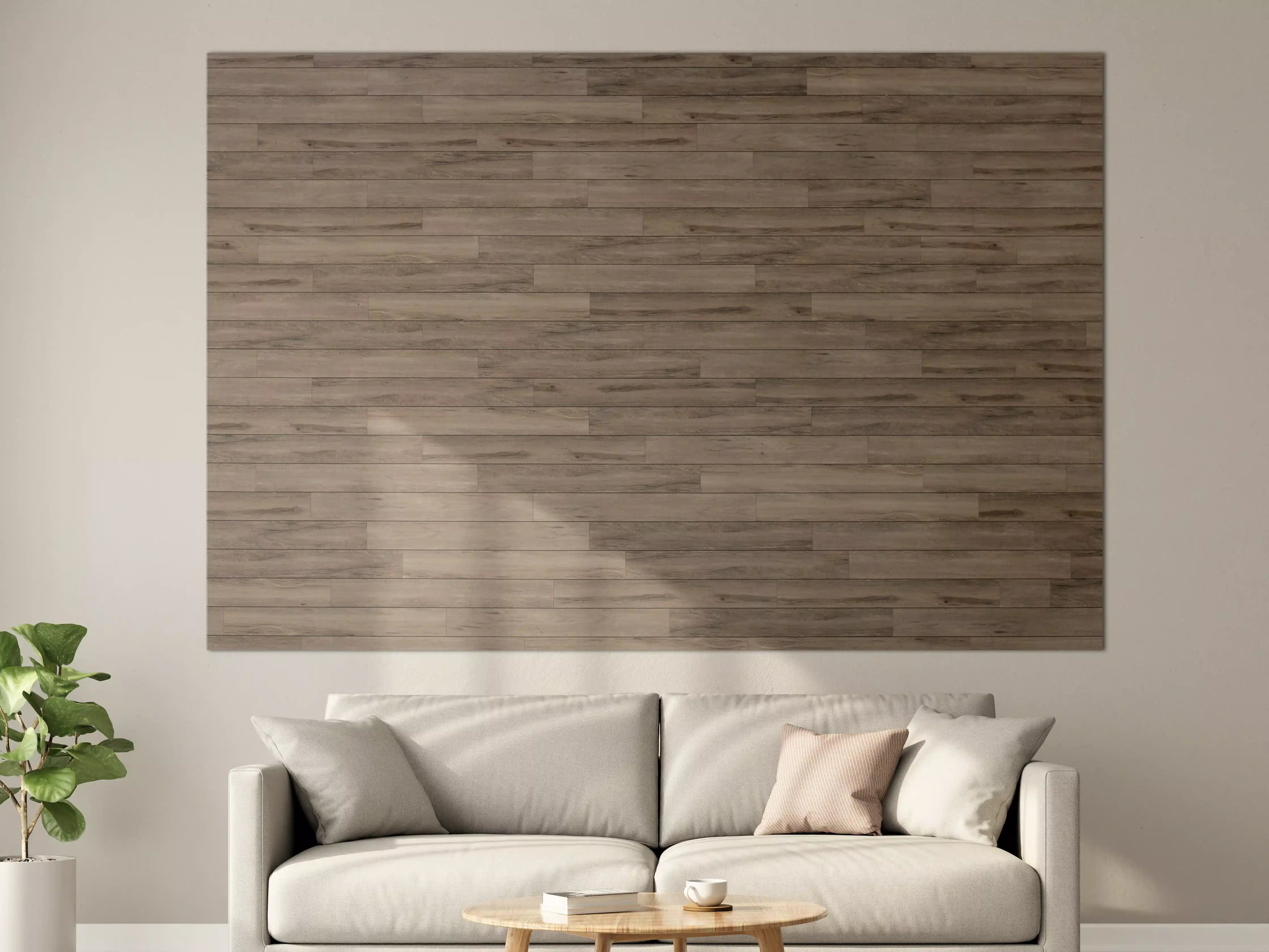 Große Wandbilder - Elegante Holzboden-Optik