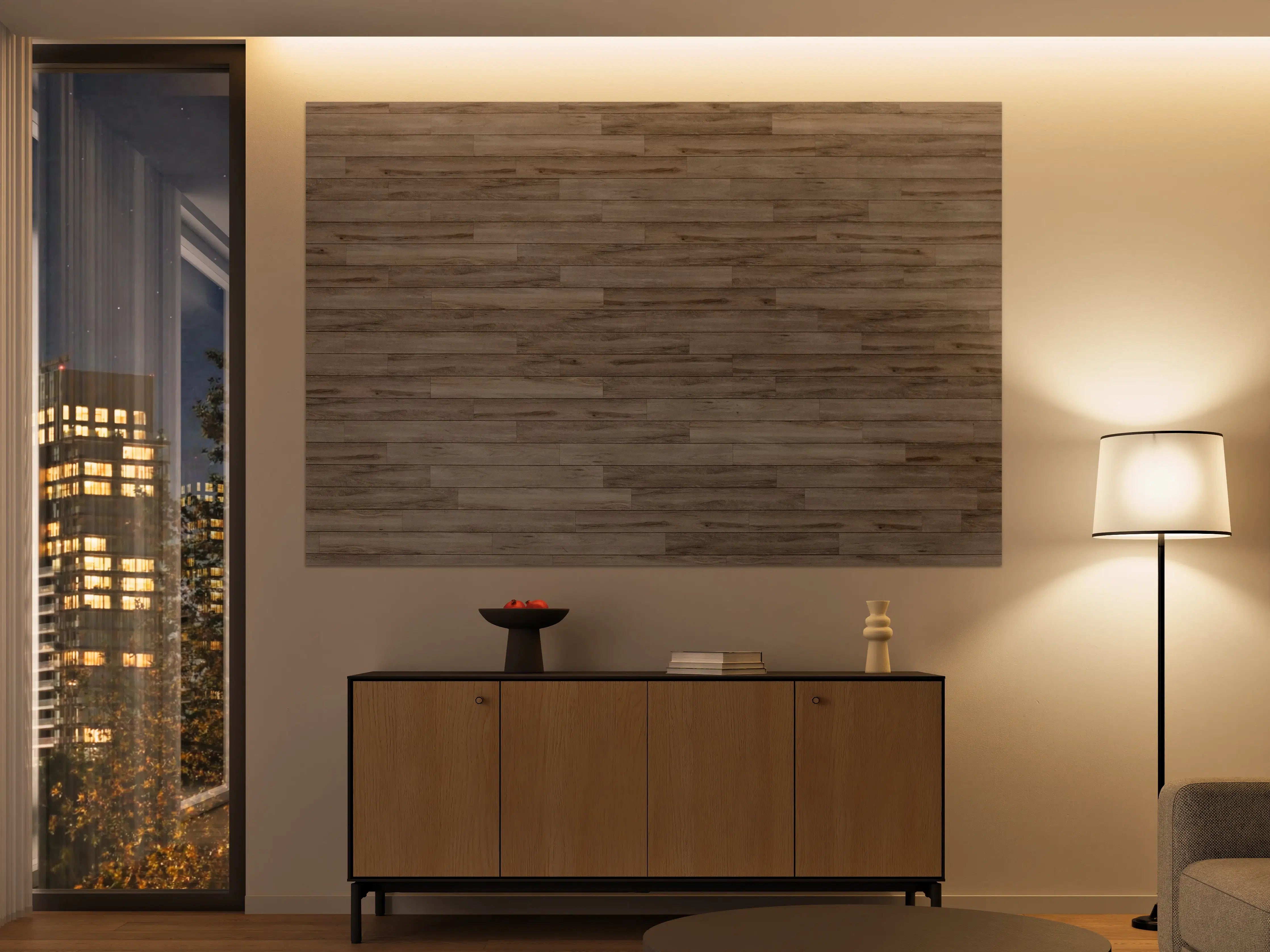 Große Wandbilder - Elegante Holzboden-Optik