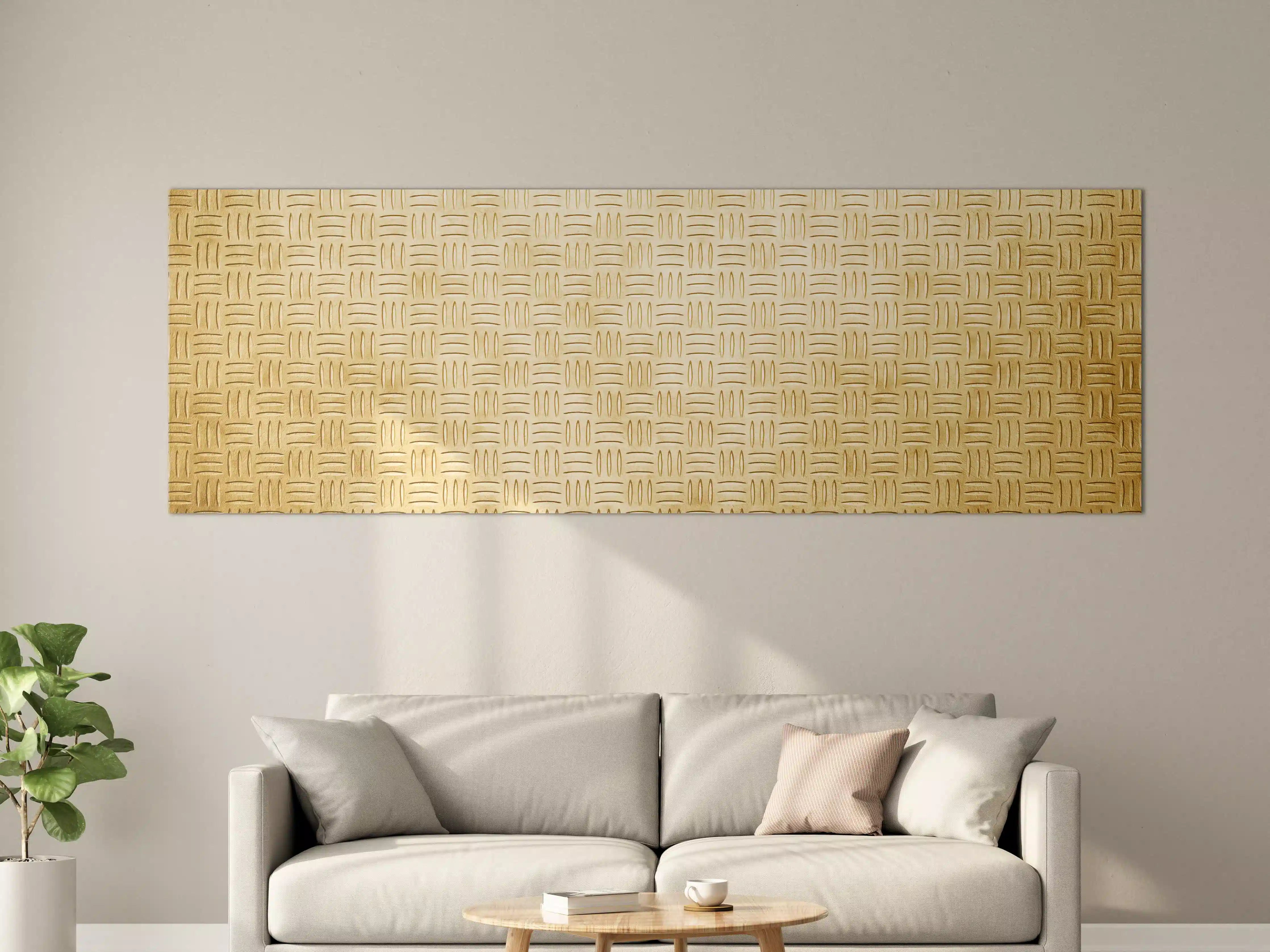 Große Wandbilder - Elegante Holzmaserung in warmem Ton