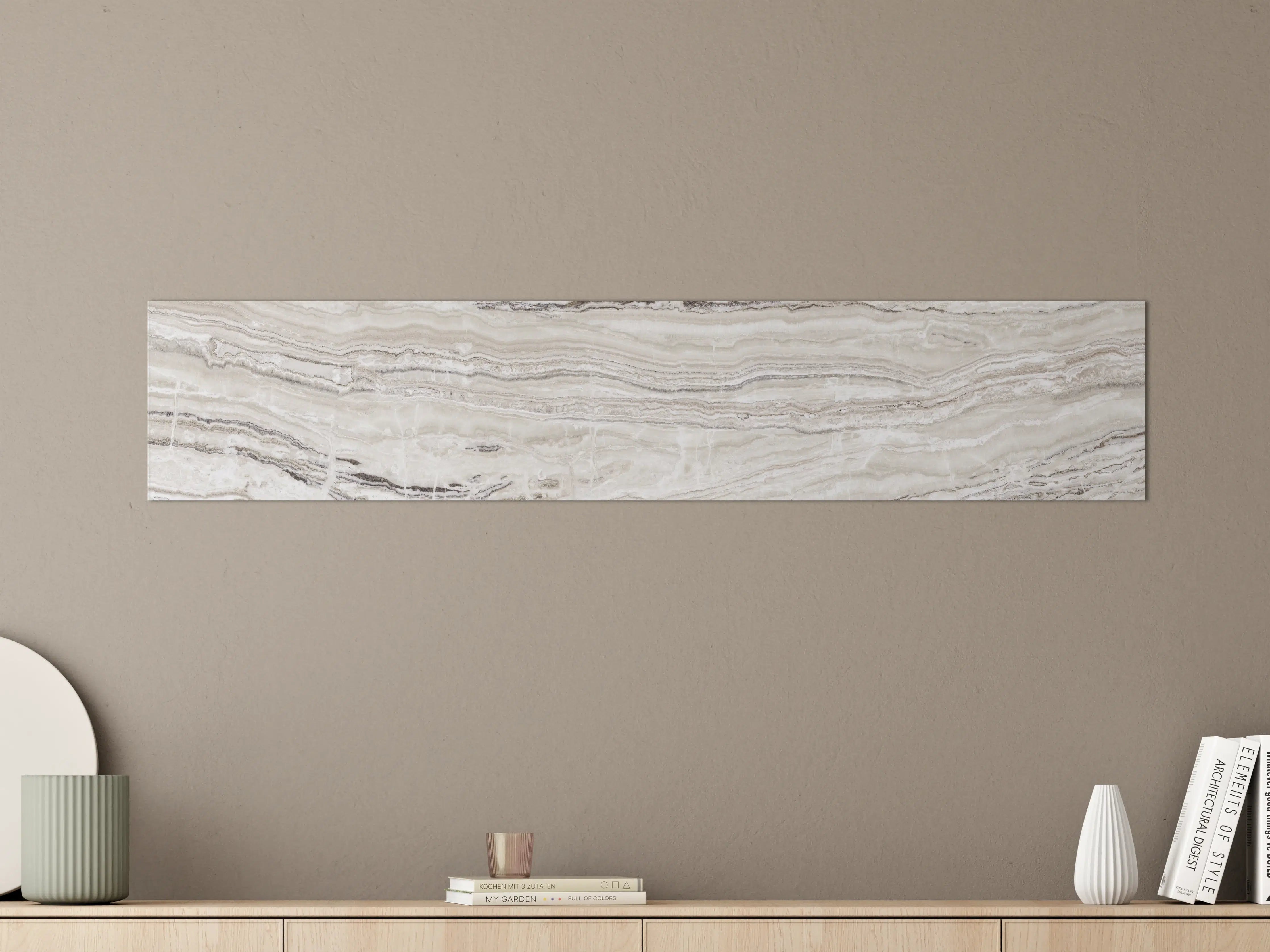 Große Wandbilder - Eleganter Grau-Weiß-Marmor