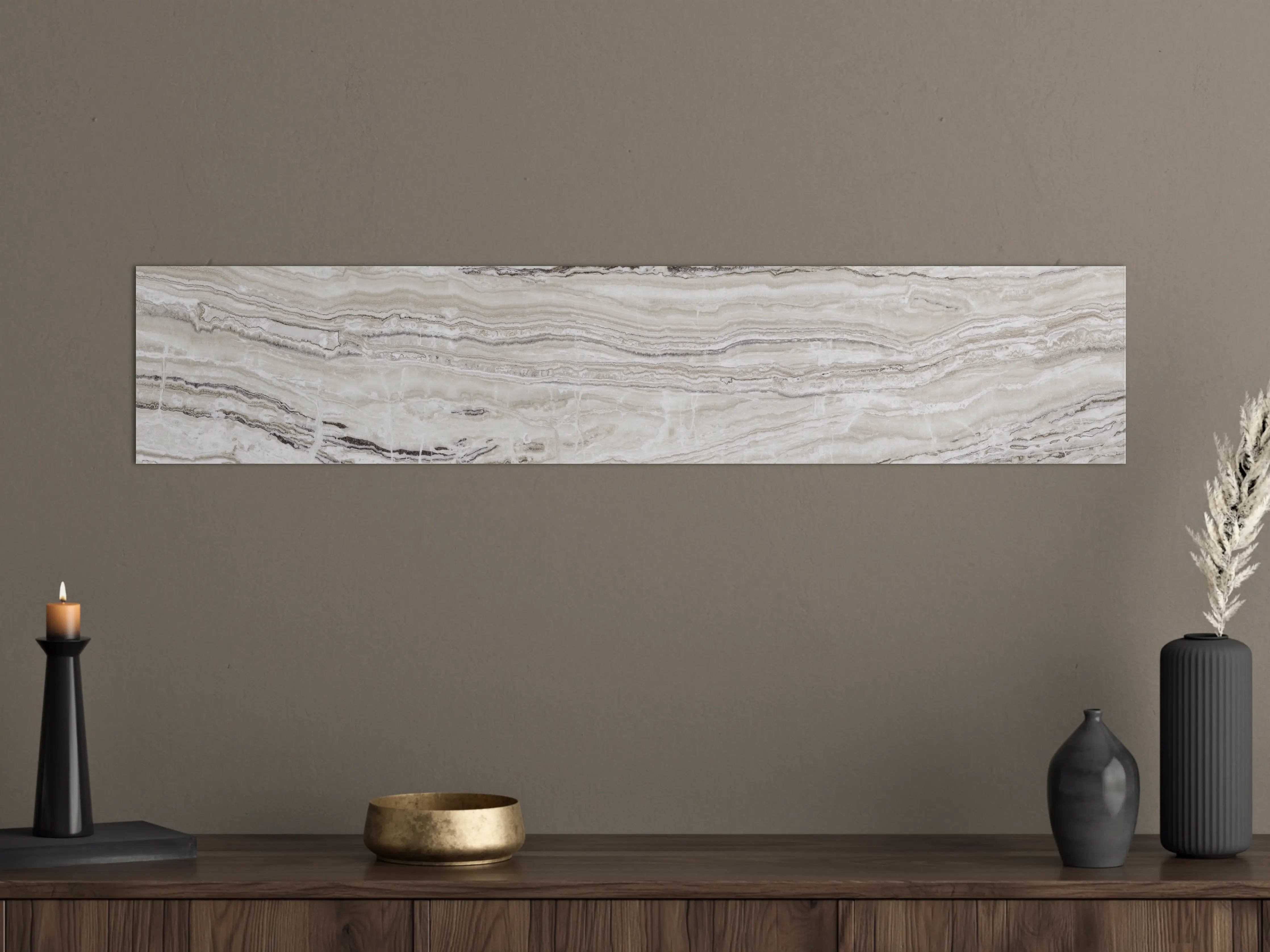 Große Wandbilder - Eleganter Grau-Weiß-Marmor