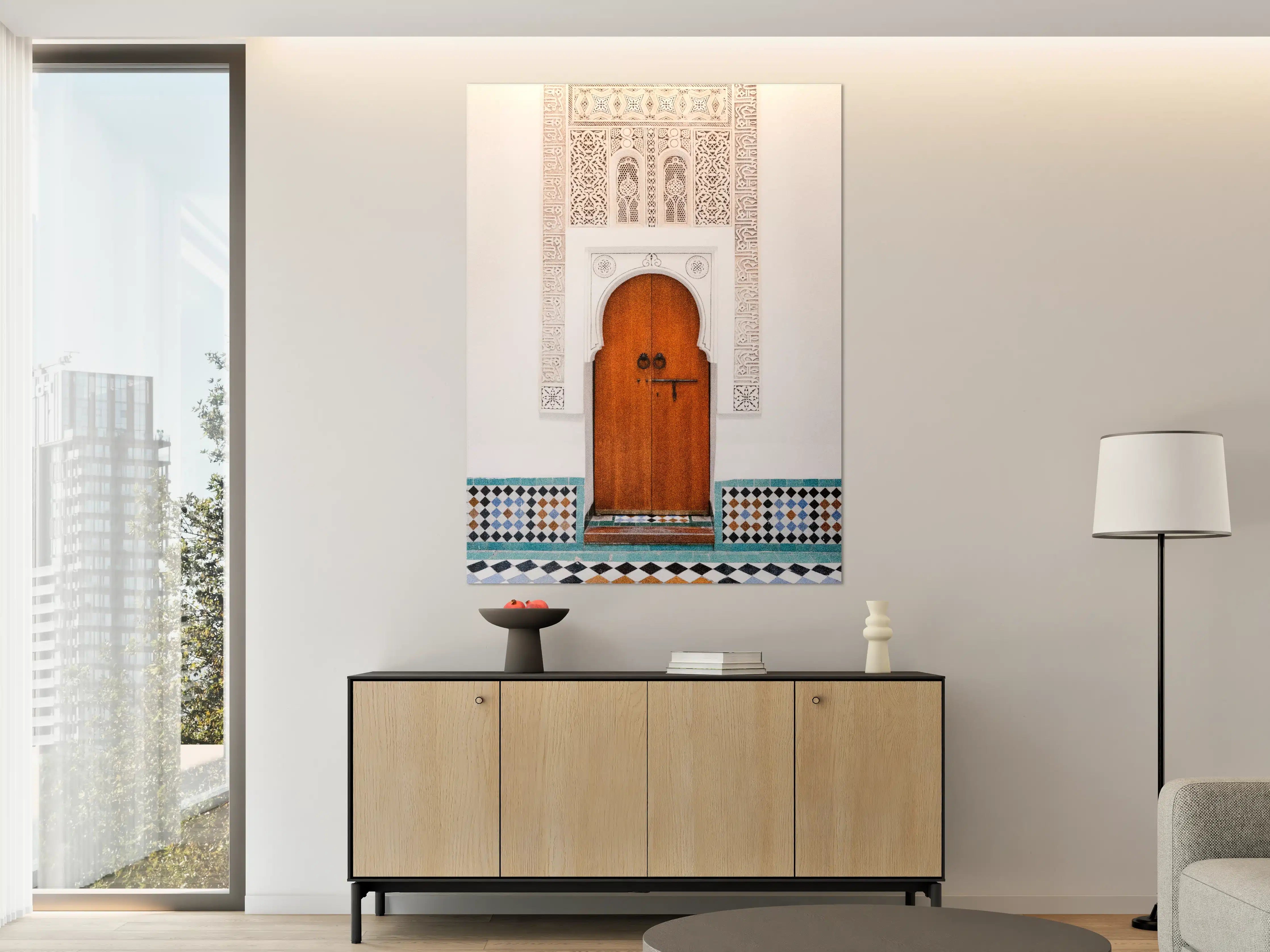 Große Wandbilder - Eleganter Tor mit marokkanischem Stil