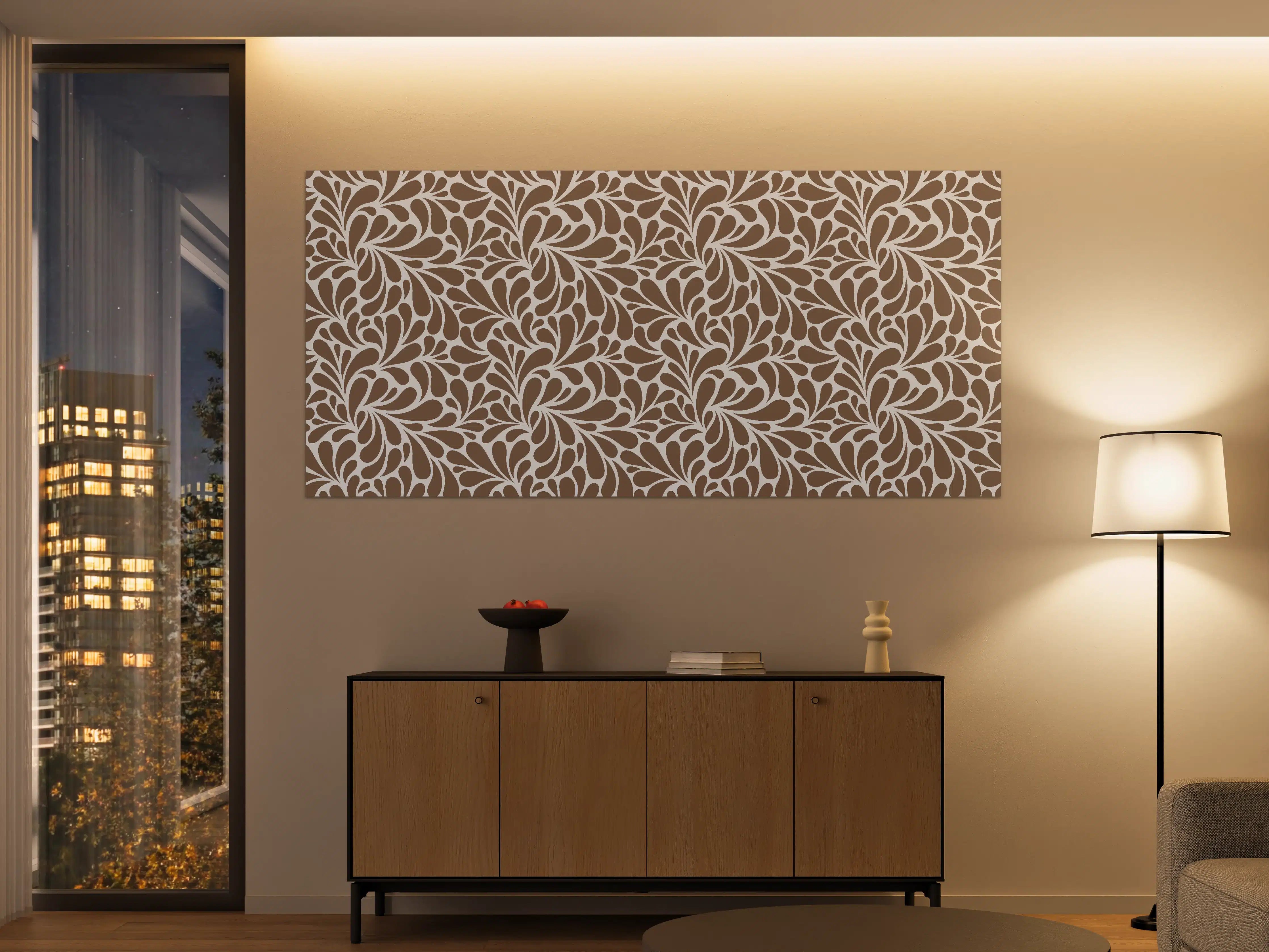 Große Wandbilder - Elegantes Braun-Beige Muster