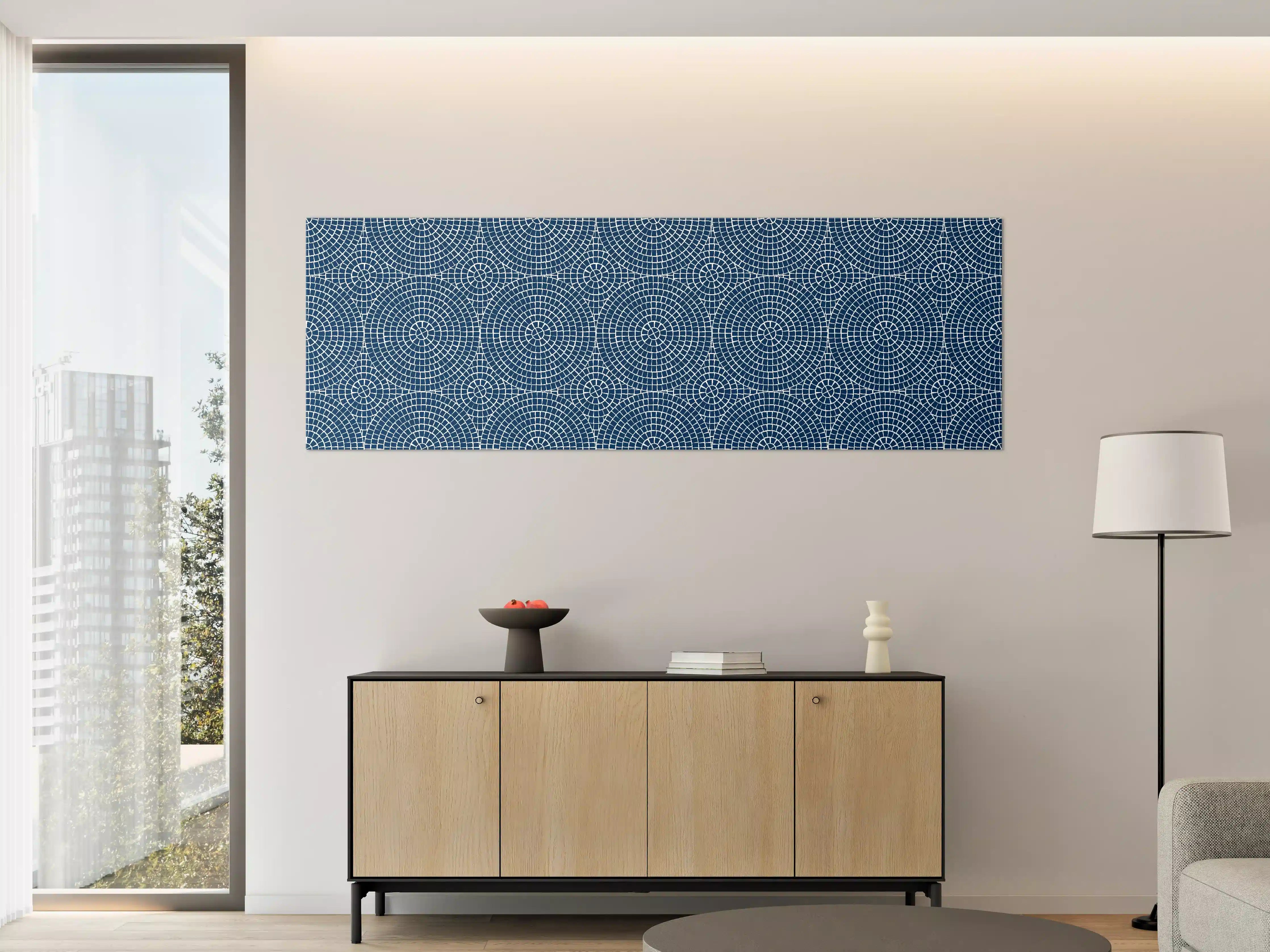 Große Wandbilder - Elegantes Graufarbenes geometrisches Muster