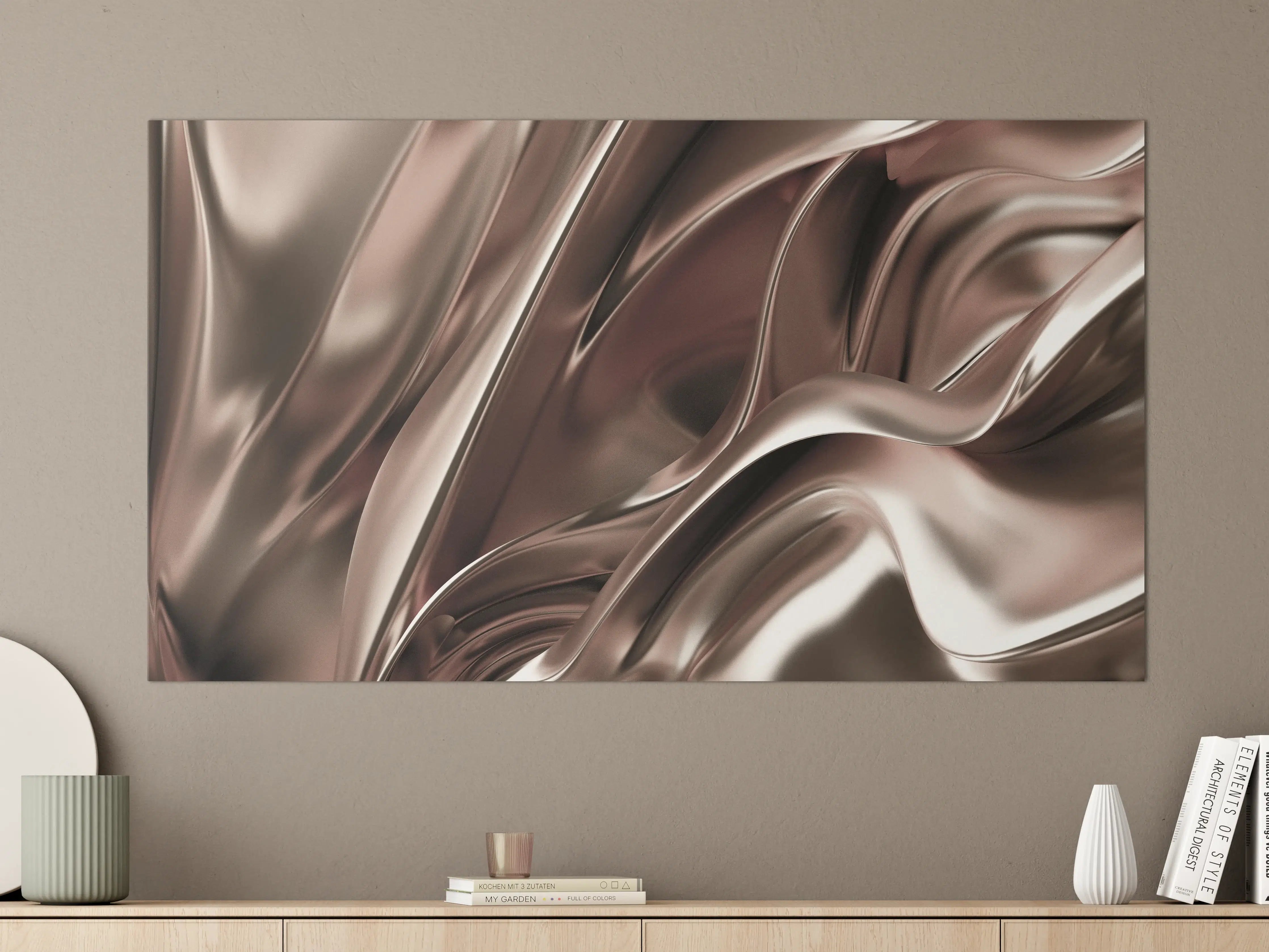 Große Wandbilder - Elegantes Metall-Design mit Satin-Finish