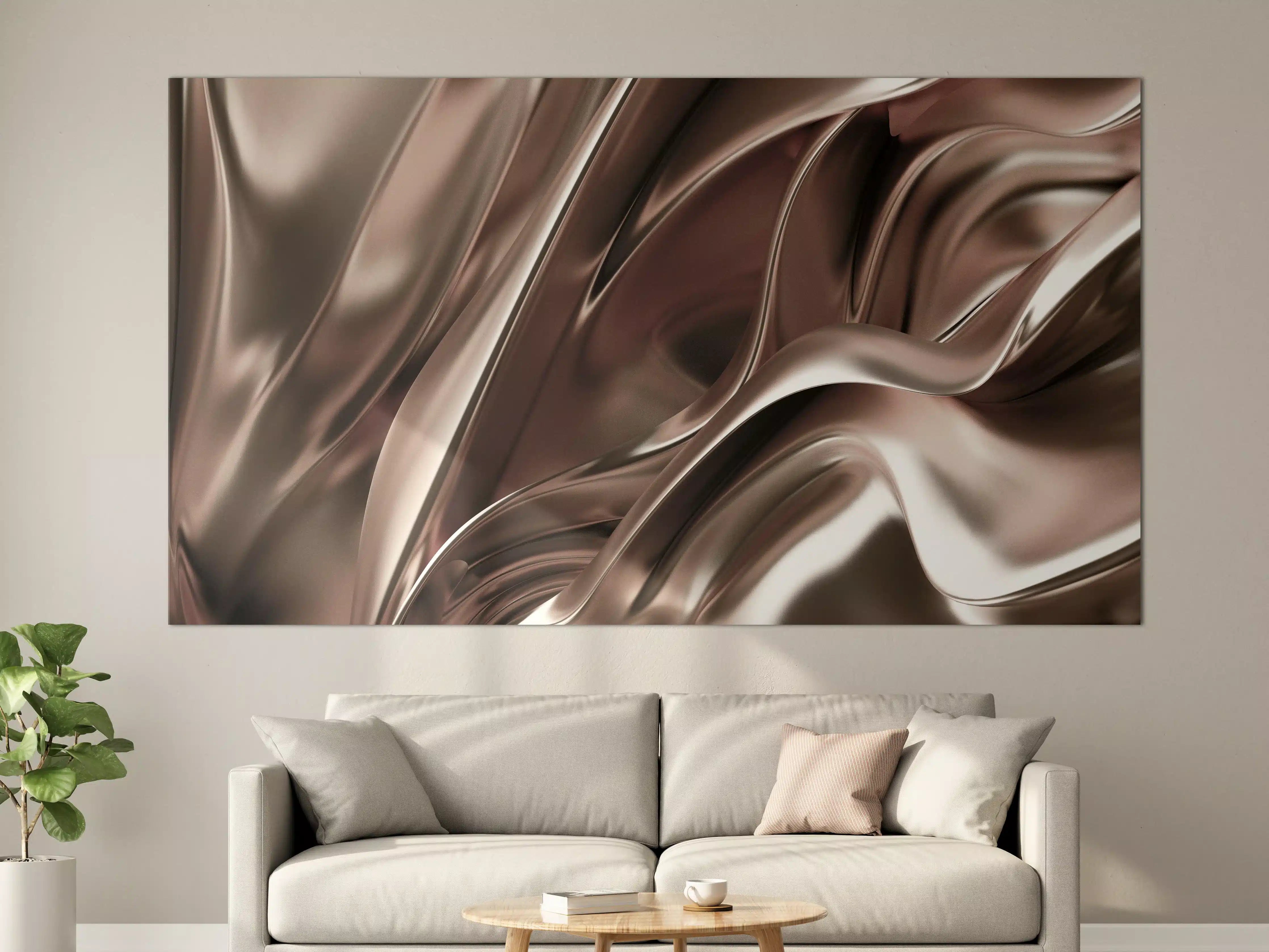 Große Wandbilder - Elegantes Metall-Design mit Satin-Finish