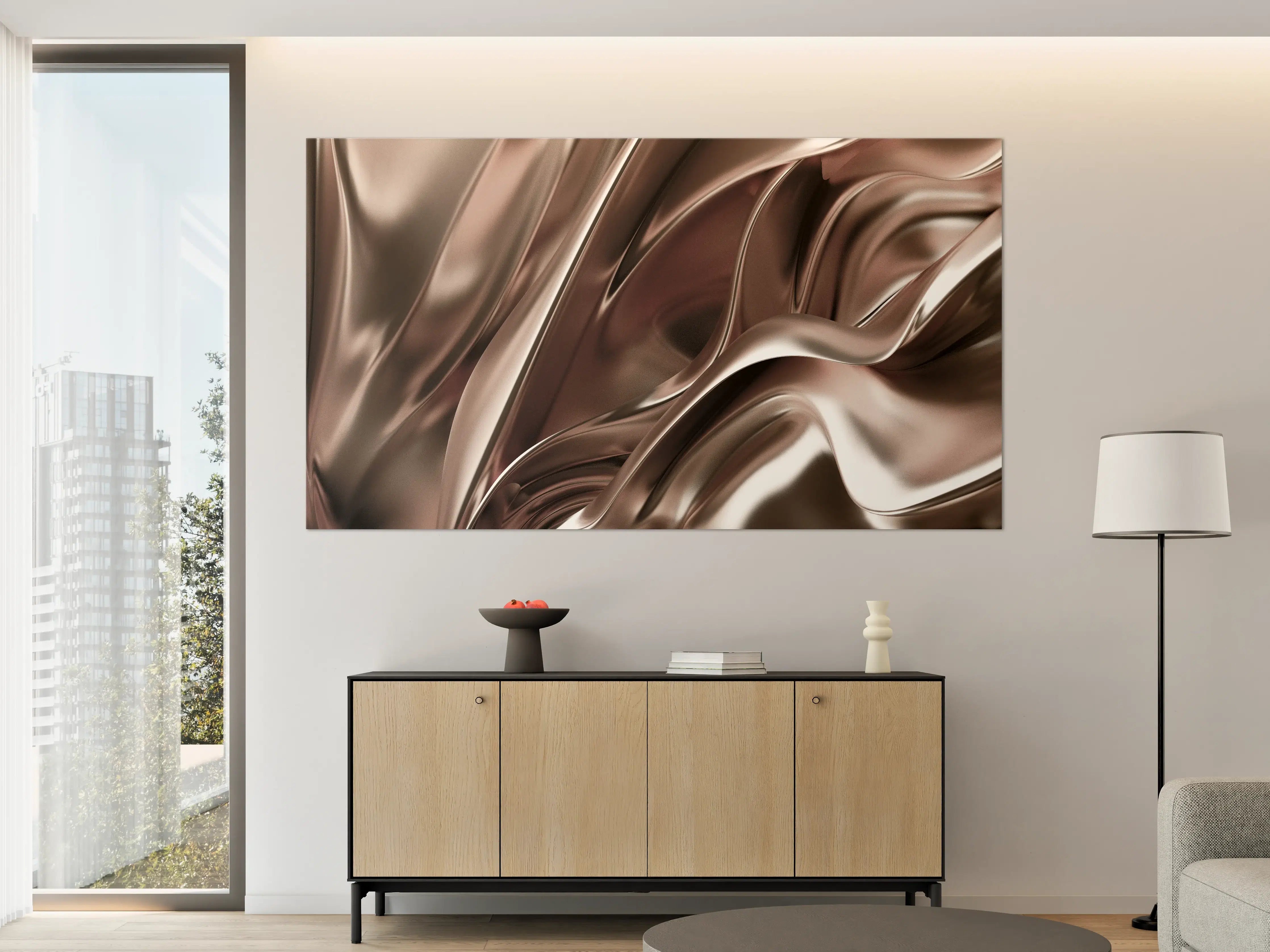 Große Wandbilder - Elegantes Metall-Design mit Satin-Finish