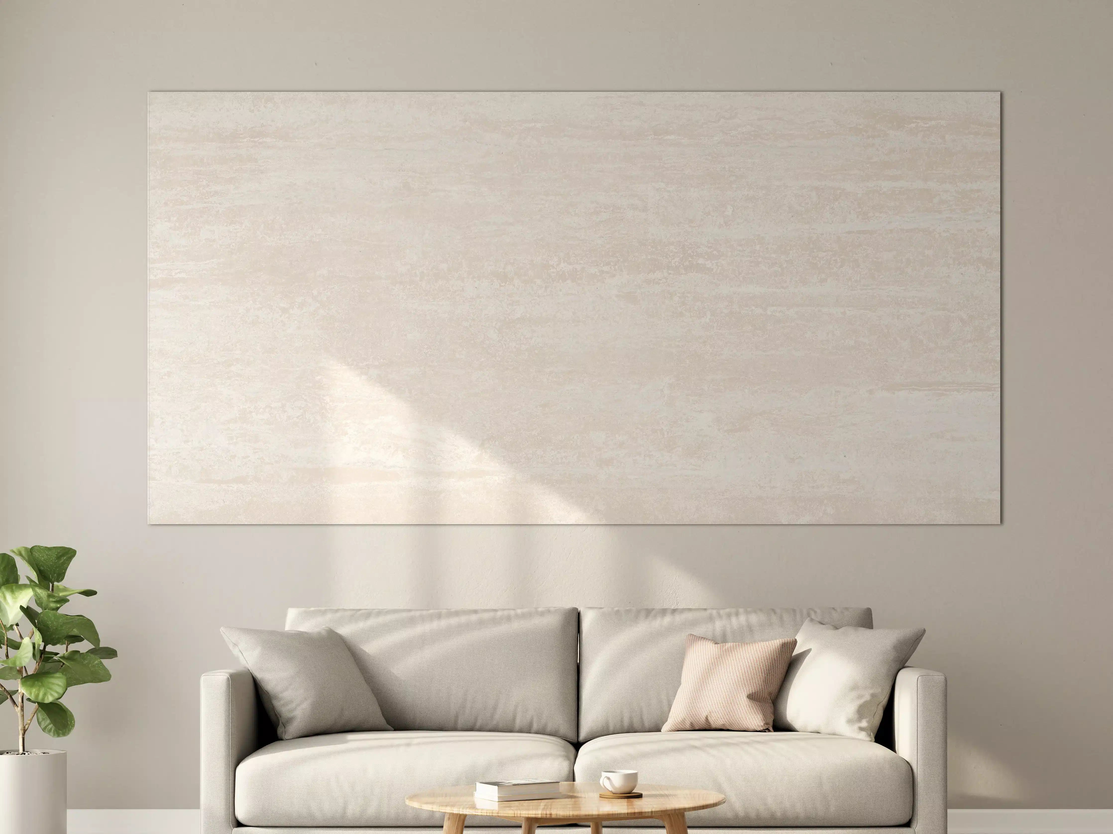 Große Wandbilder - Elfenbein beige Marmor