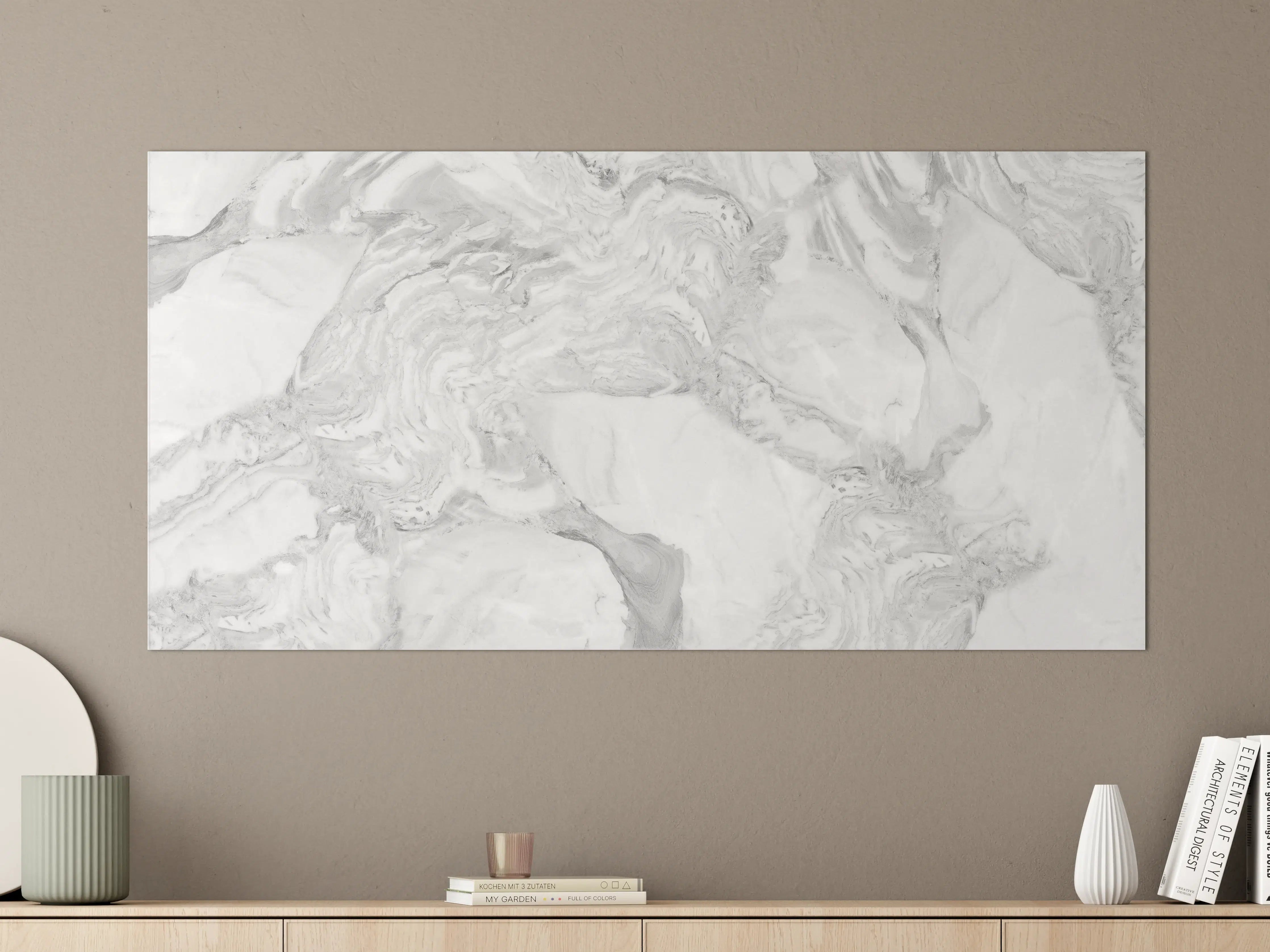 Große Wandbilder - Elfenbein italienischer Marmor